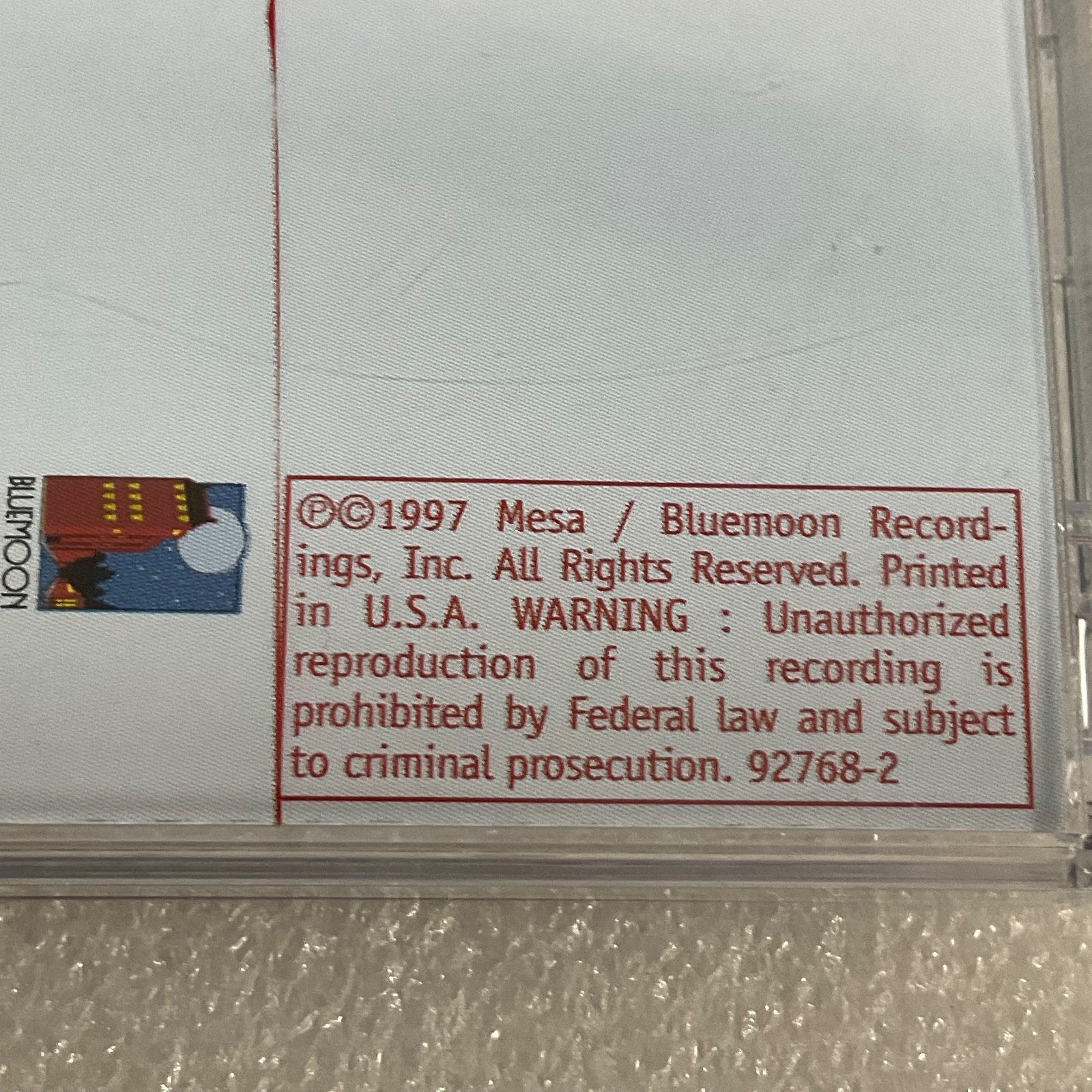 Avenue Blue Nightlife CD Featuring Jeff Golub Jazz Guitar Bluemoon Records - Image 8