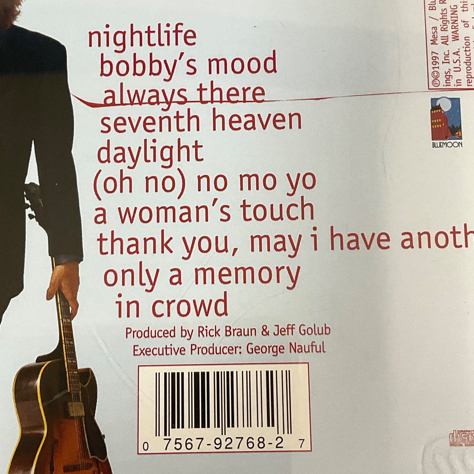 Avenue Blue Nightlife CD Featuring Jeff Golub Jazz Guitar Bluemoon Records - Image 7
