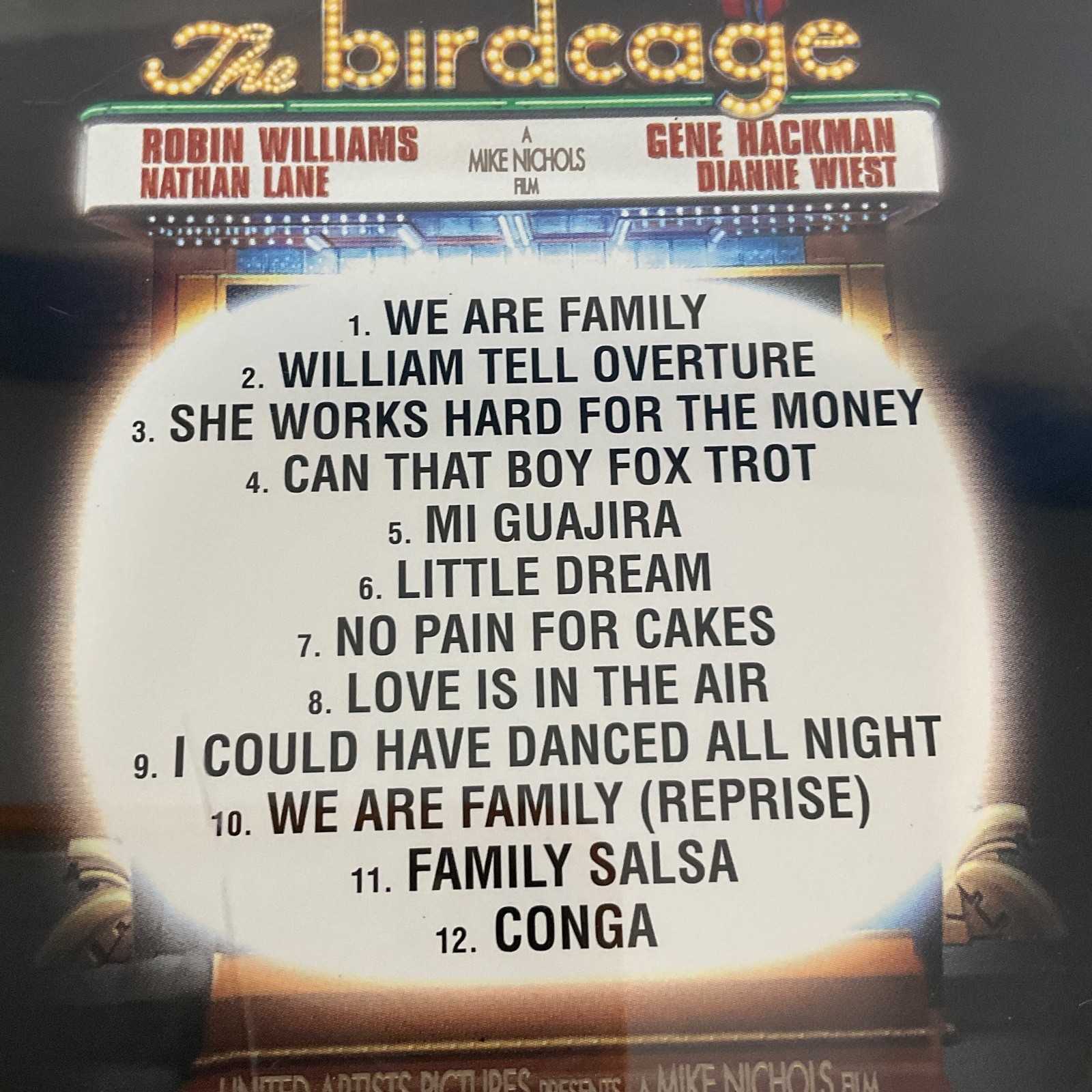 The Birdcage Original Motion Picture Soundtrack CD 1996 United Artists - Image 8