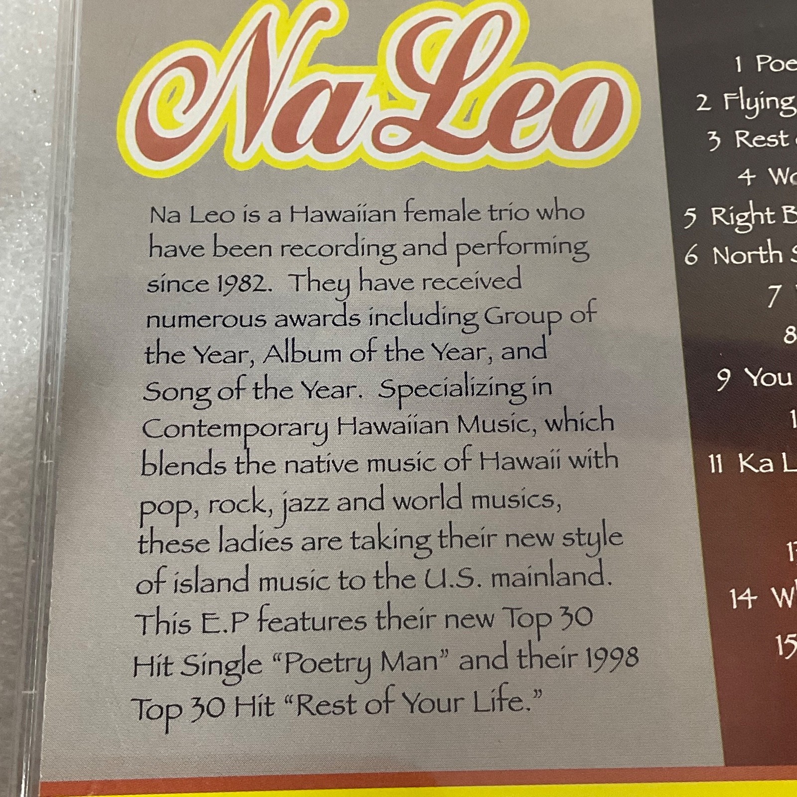 Na Leo Self Titled CD Contemporary Hawaiian Music NLPCD 3008 - Image 11