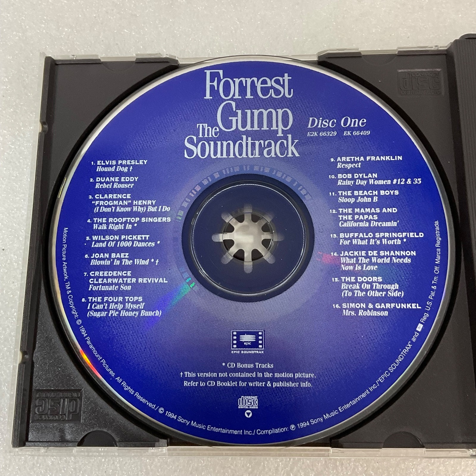 Forrest Gump The Soundtrack 2 CD Set 1994 Epic Soundtrax Classic Film Music - Image 9