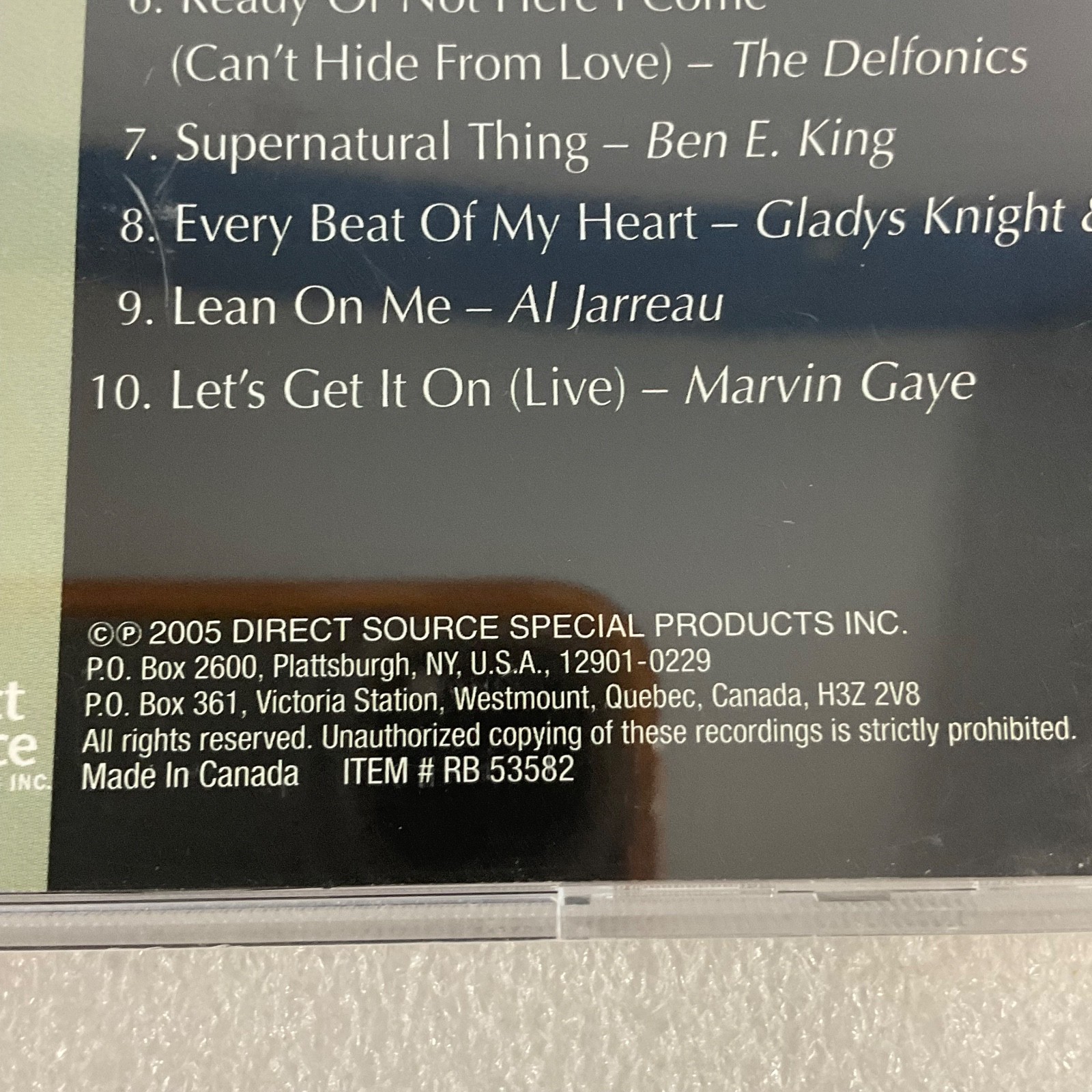 Sexy Soul R&B Soul Compilation CD Marvin Gaye James Brown Direct Source - Image 12