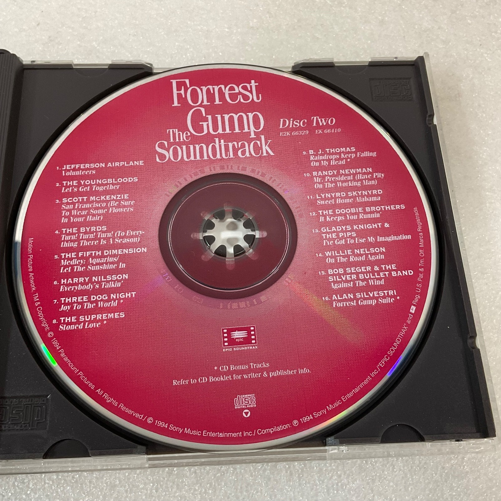 Forrest Gump The Soundtrack 2 CD Set 1994 Epic Soundtrax Classic Film Music - Image 14