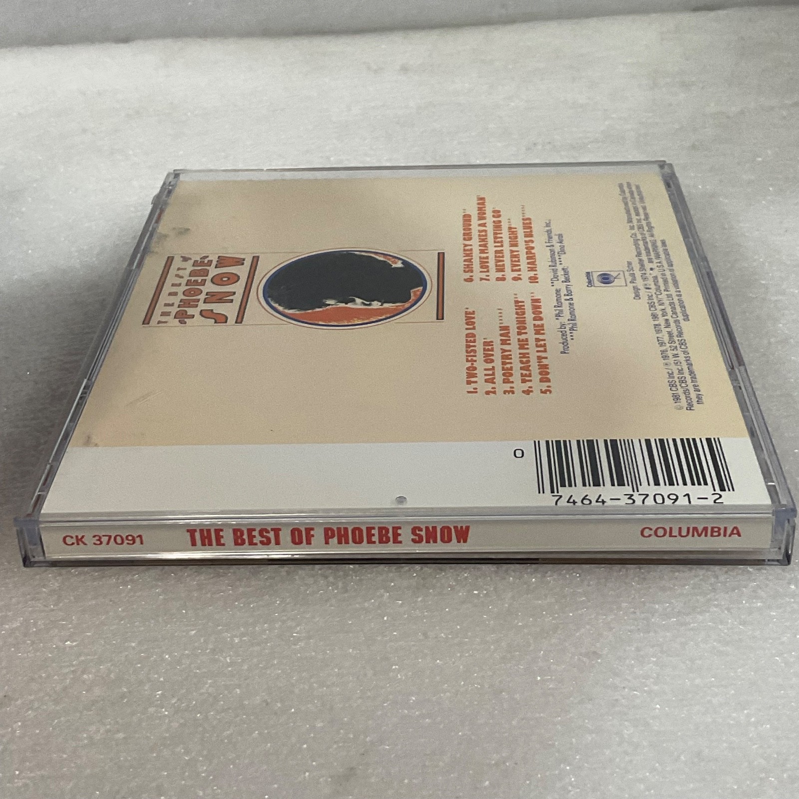 Phoebe Snow The Best of CD Columbia CK 37091 Soul Jazz Compilation - Image 8