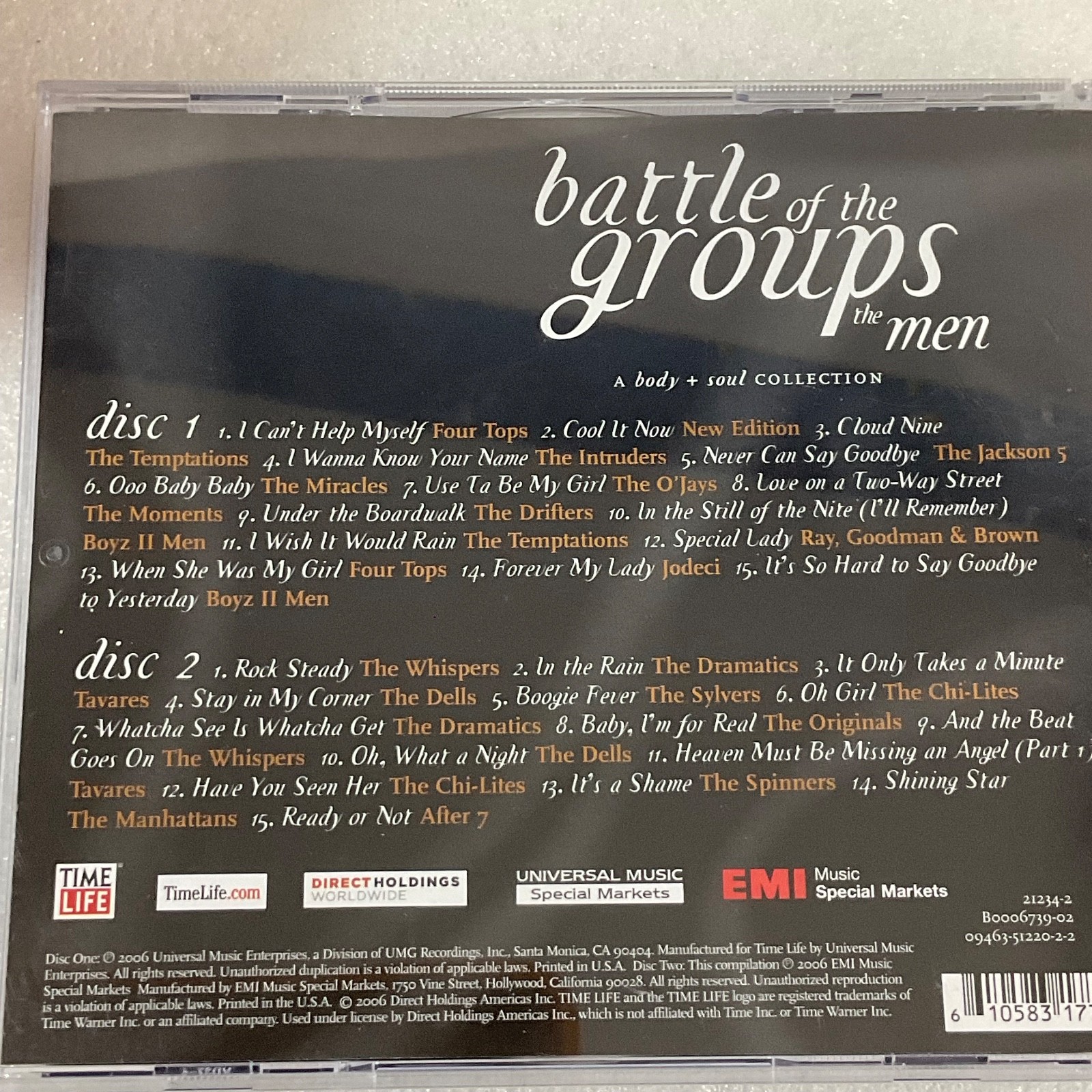 Battle of the Groups The Men 2 CD Set Time Life Body + Soul Collection - Image 11