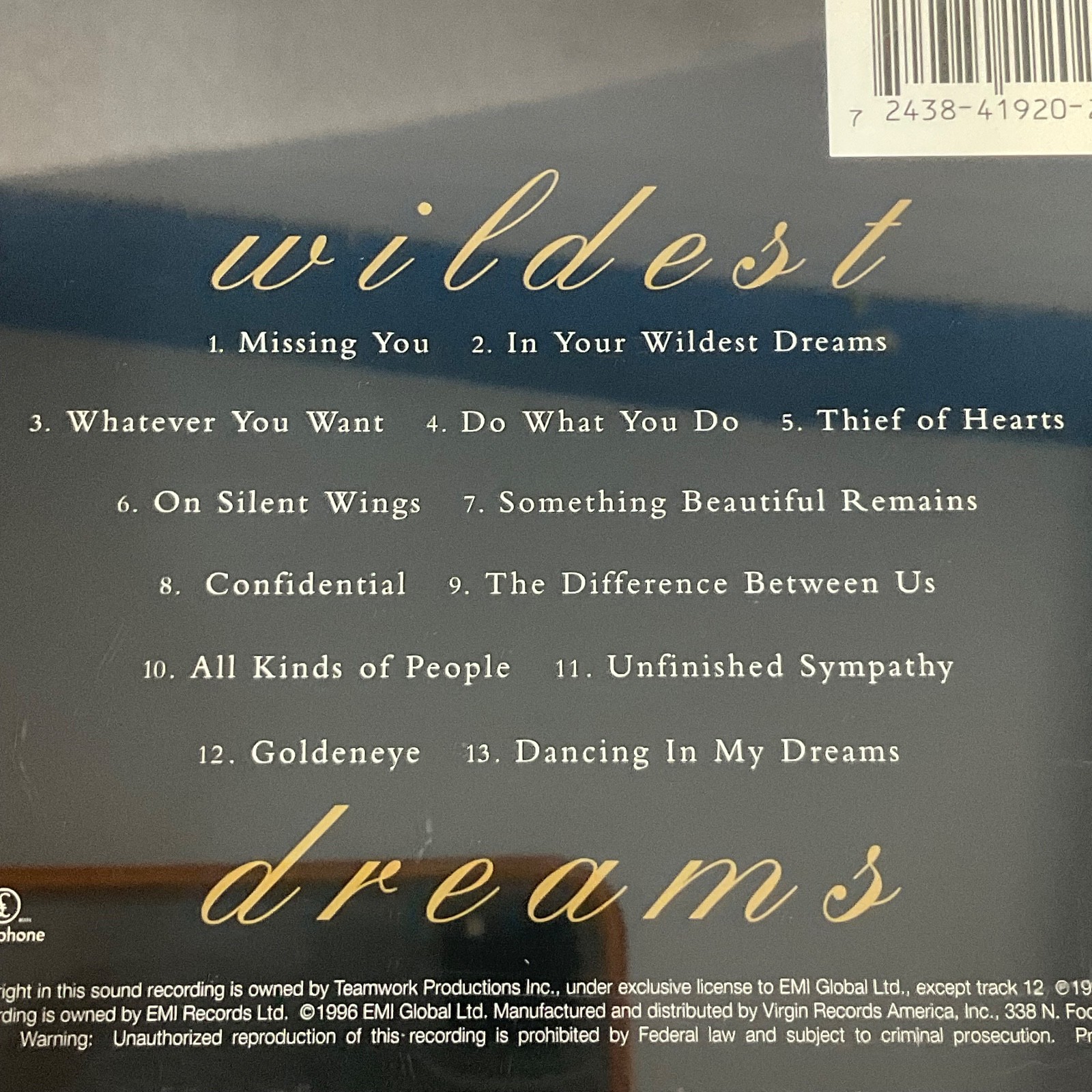 Tina Turner Wildest Dreams CD Album Virgin Records America 1996 Pop Rock - Image 11