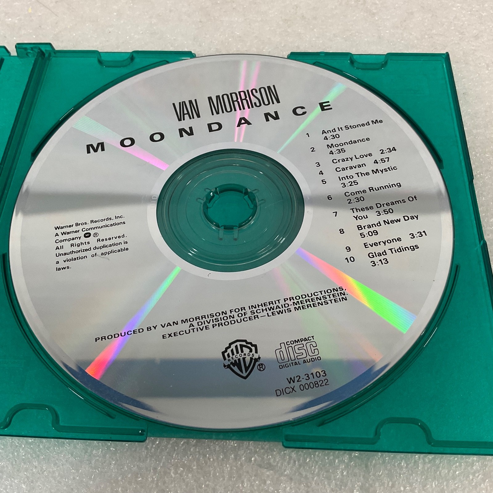 Van Morrison Moondance CD Album Warner Records Rock Soul Classic - Image 1