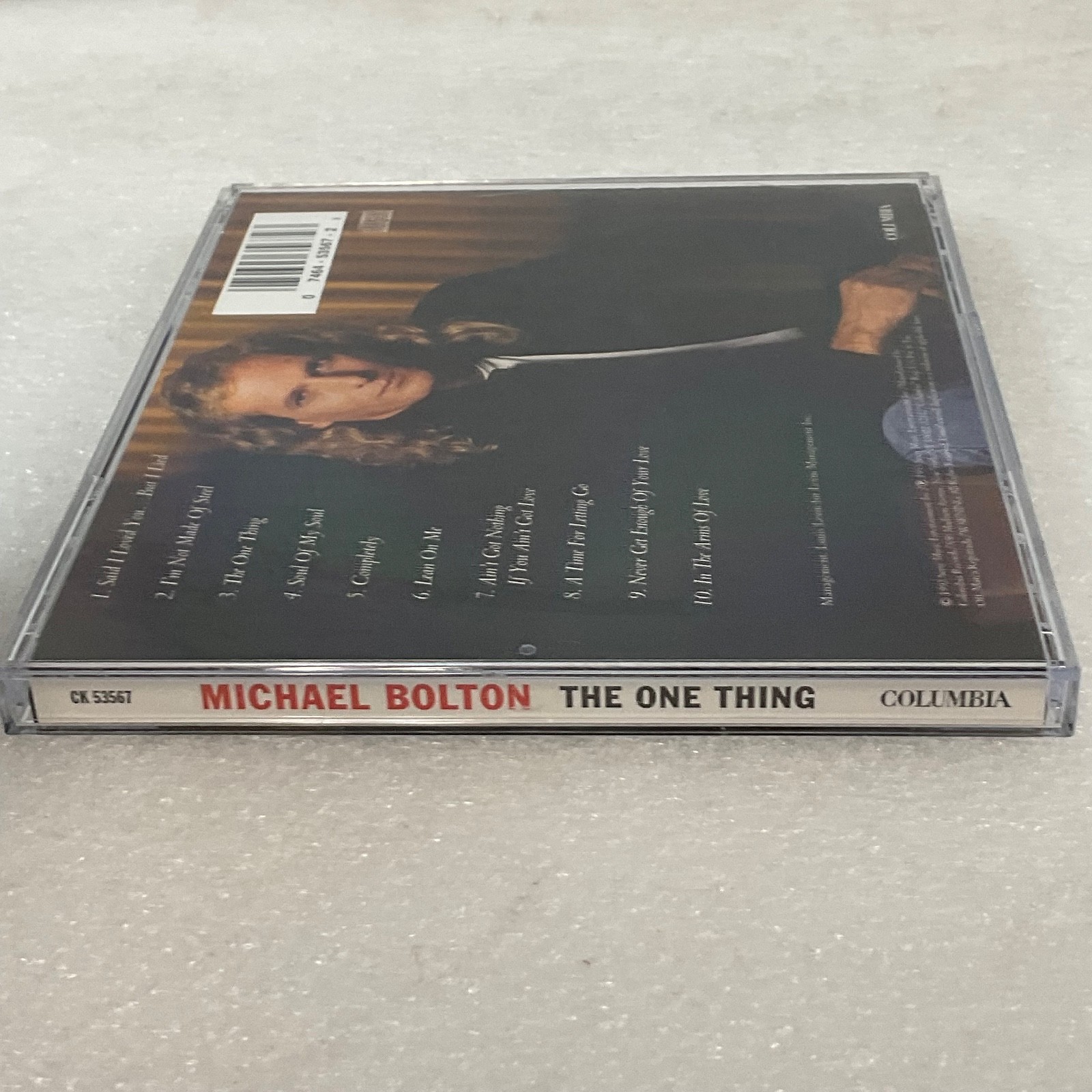 Michael Bolton The One Thing CD Columbia CK 53567 Soft Rock Ballads - Image 8