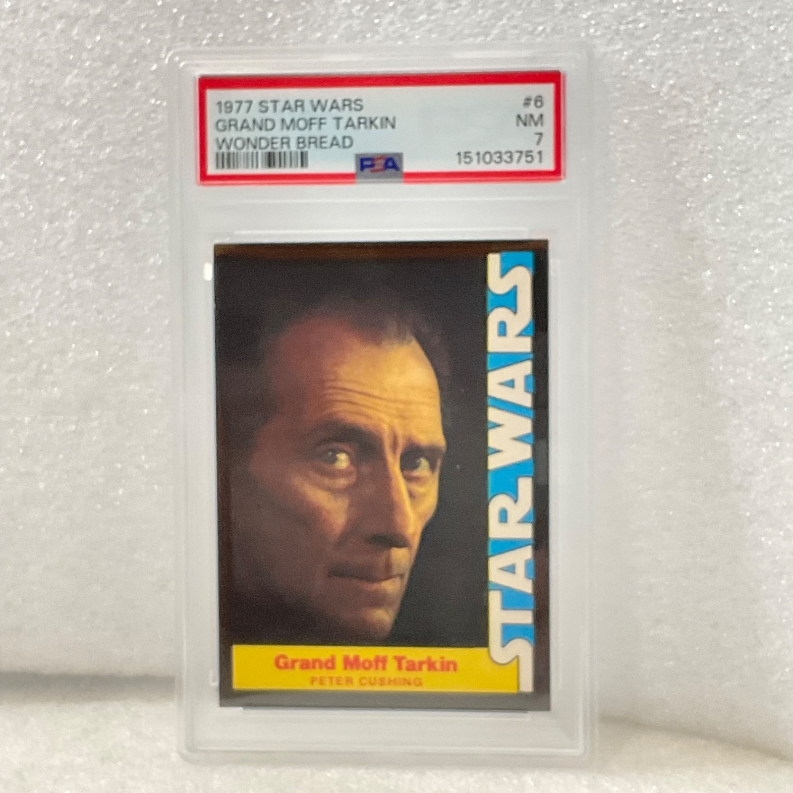 1977 Star Wars Wonder Bread Grand Moff Tarkin #6 PSA 7 CERT#151033751 - Image 3