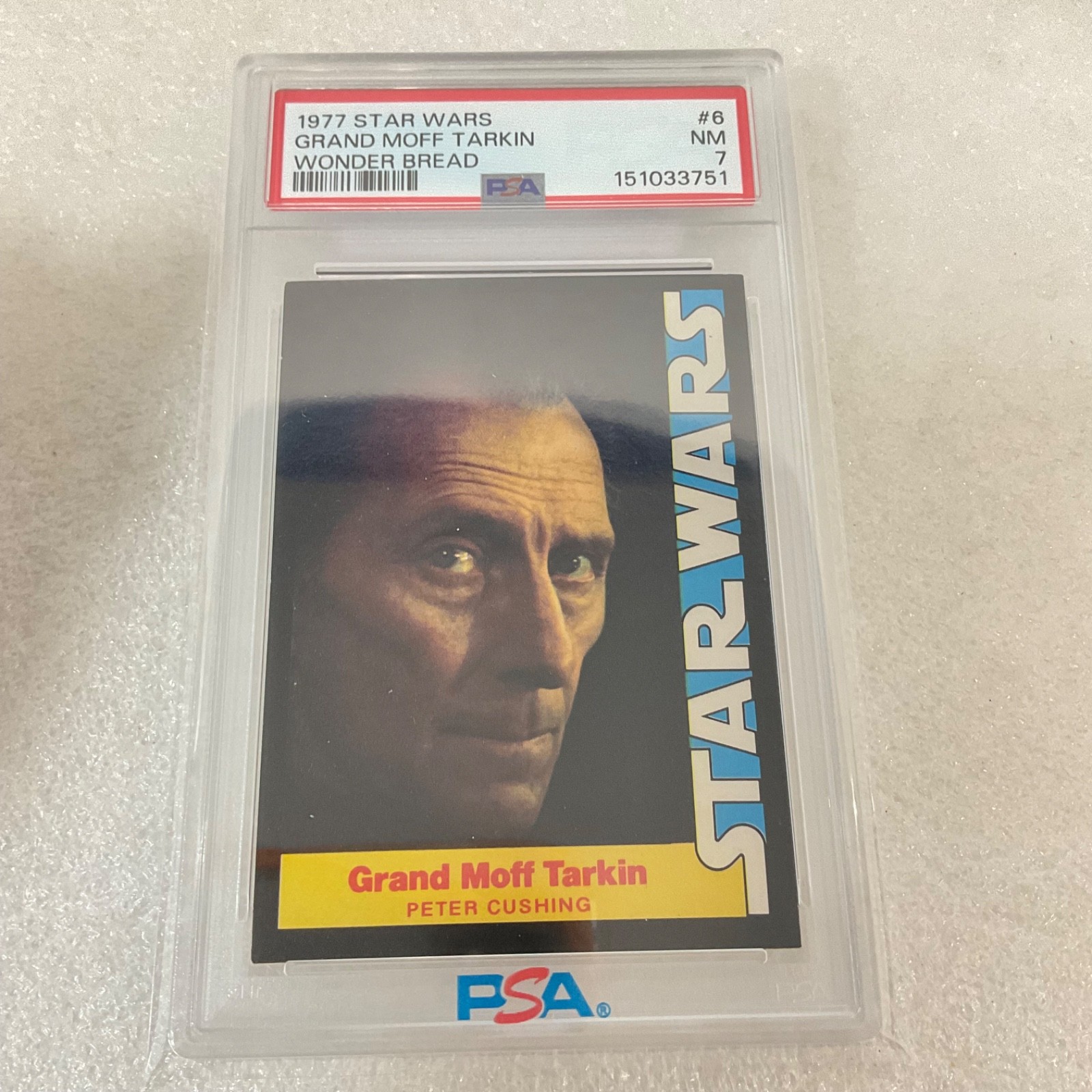 1977 Star Wars Wonder Bread Grand Moff Tarkin #6 PSA 7 CERT#151033751 - Image 19