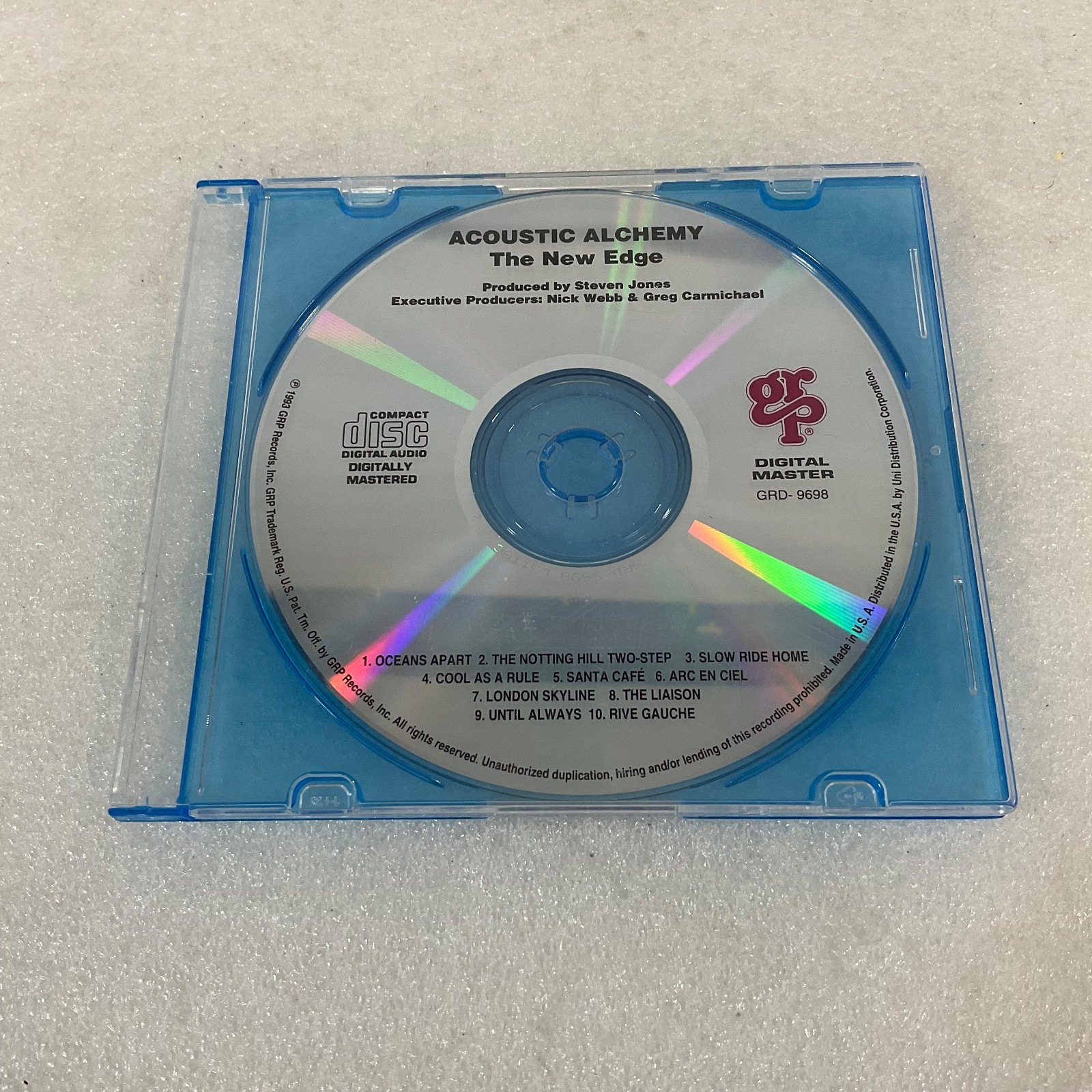 Acoustic Alchemy The New Edge CD GRP Records GRD-9698 Smooth Jazz Disk Only - Image 7