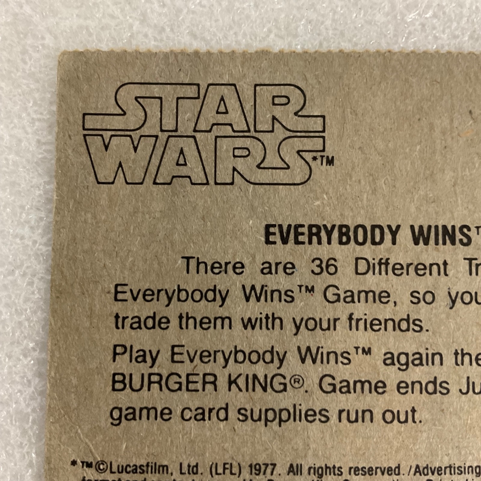 Star Wars 1977 Raid On The Death Star! Burger King Trading Card - Image 7