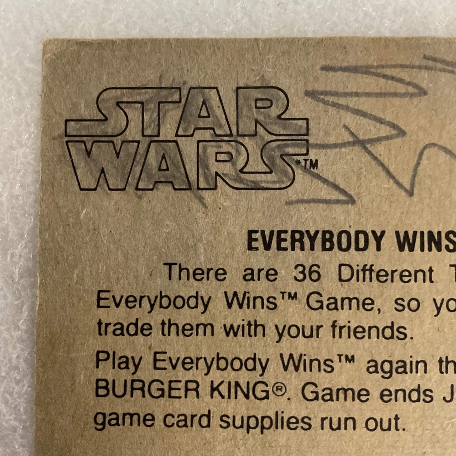 Star Wars Space Adventurer Han Solo Card Burger King - Image 8