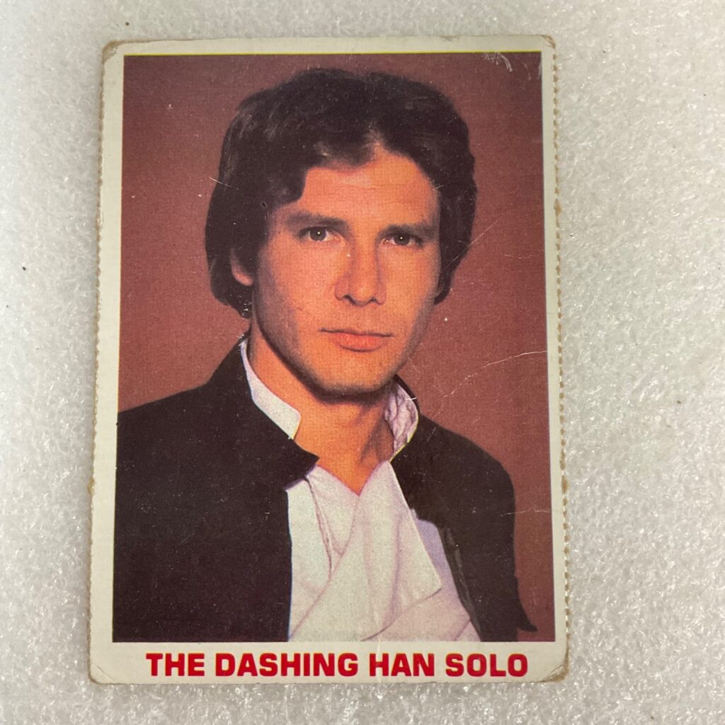 Star Wars 1980 Empire Strikes Back Dashing Han Solo Burger King Card - Image 1