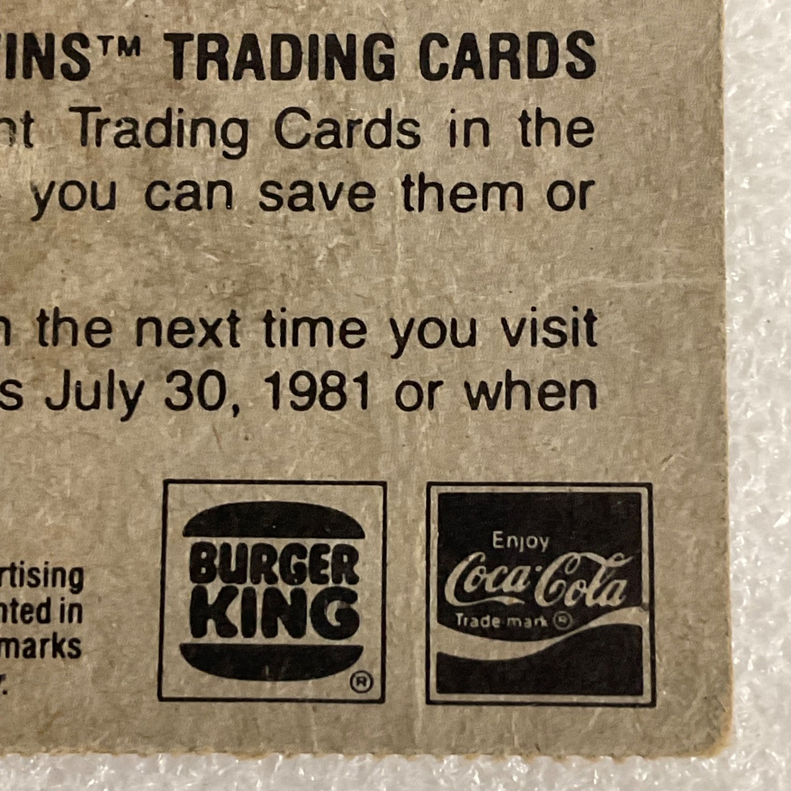 Star Wars 1980 Empire Strikes Back Dashing Han Solo Burger King Card - Image 8