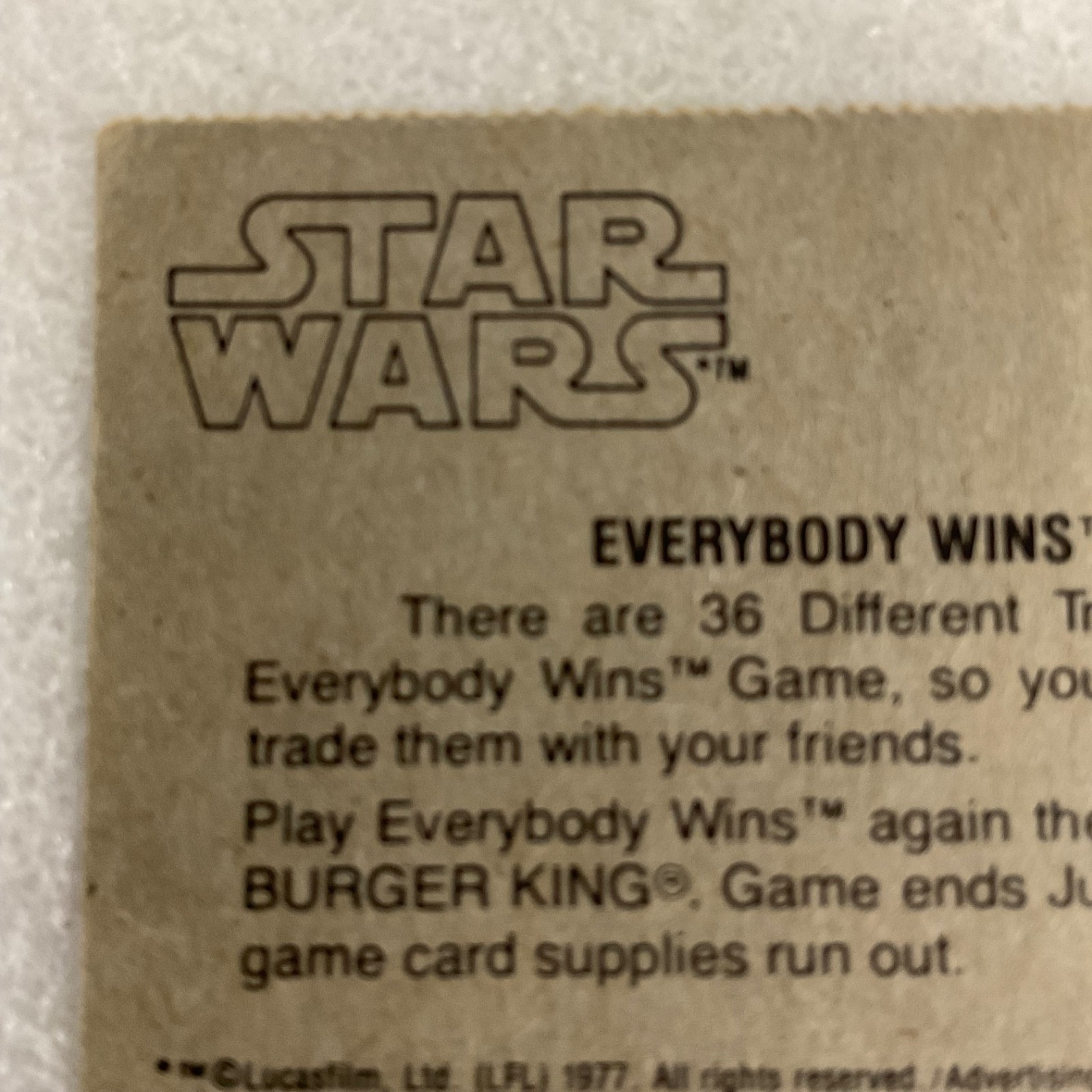 Star Wars 1981 Han and Chewie Mean Business Trading Card - Image 7