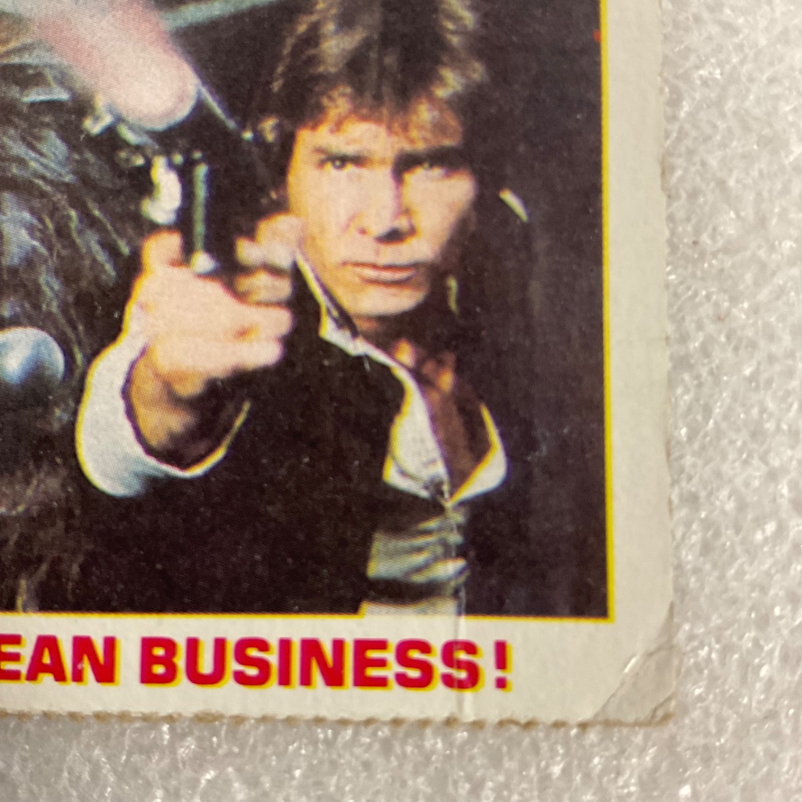Star Wars 1981 Han and Chewie Mean Business Trading Card - Image 5