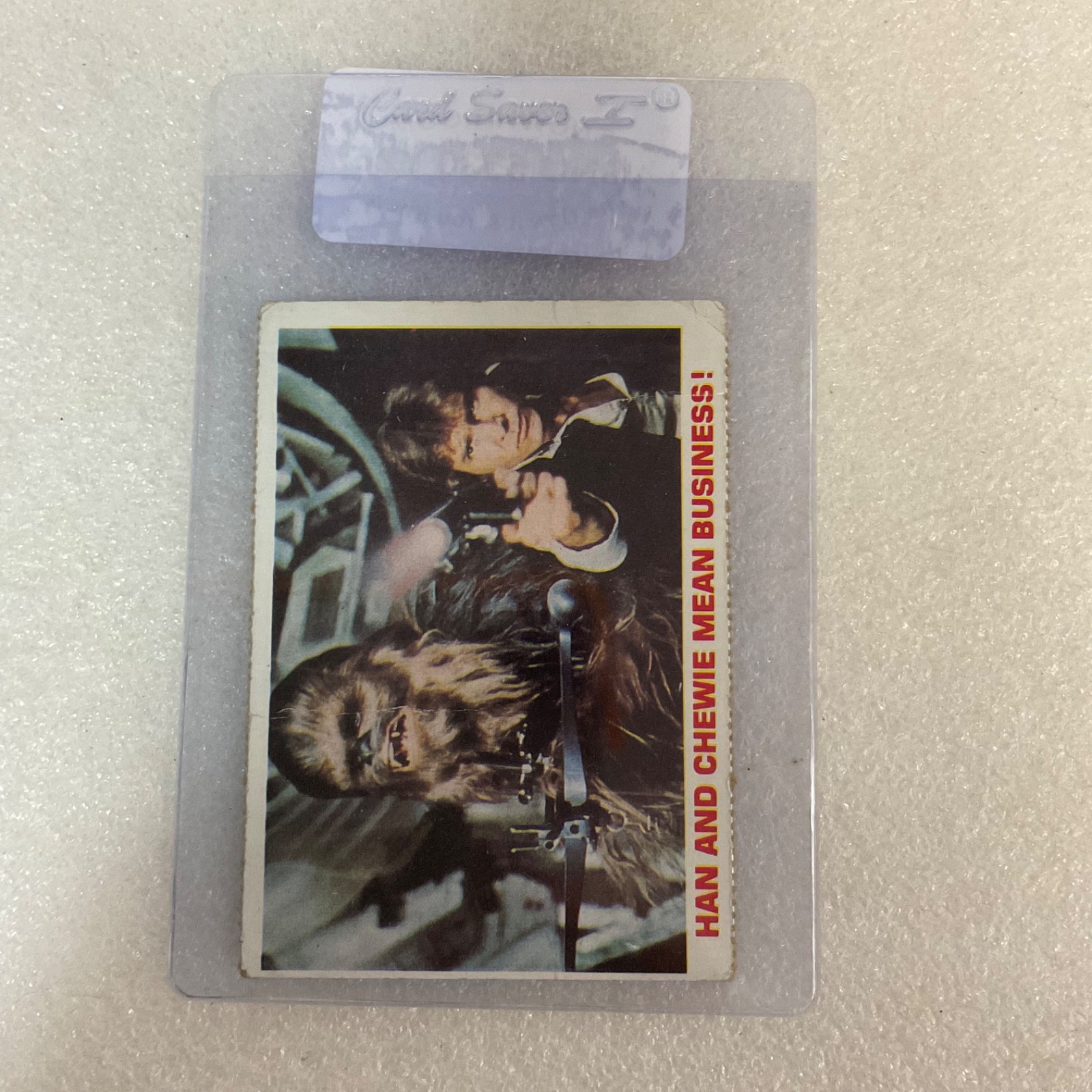 Star Wars 1981 Han and Chewie Mean Business Trading Card - Image 11