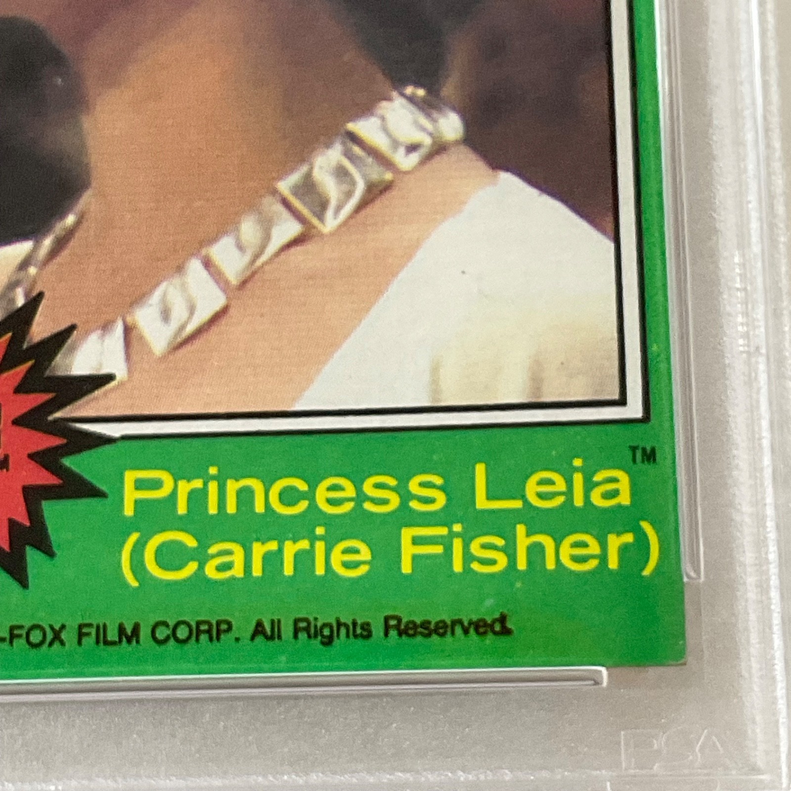 1977 Star Wars #221 Princess Leia Carrie Fisher PSA 7 CERT#151033784 - Image 10