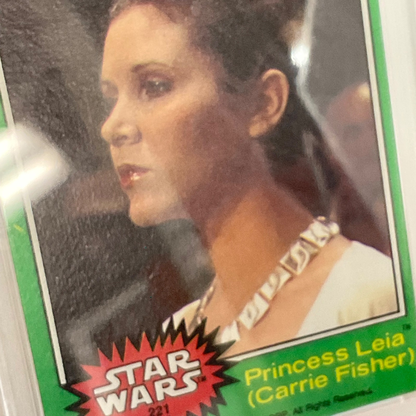 1977 Star Wars #221 Princess Leia Carrie Fisher PSA 7 CERT#151033784 - Image 13