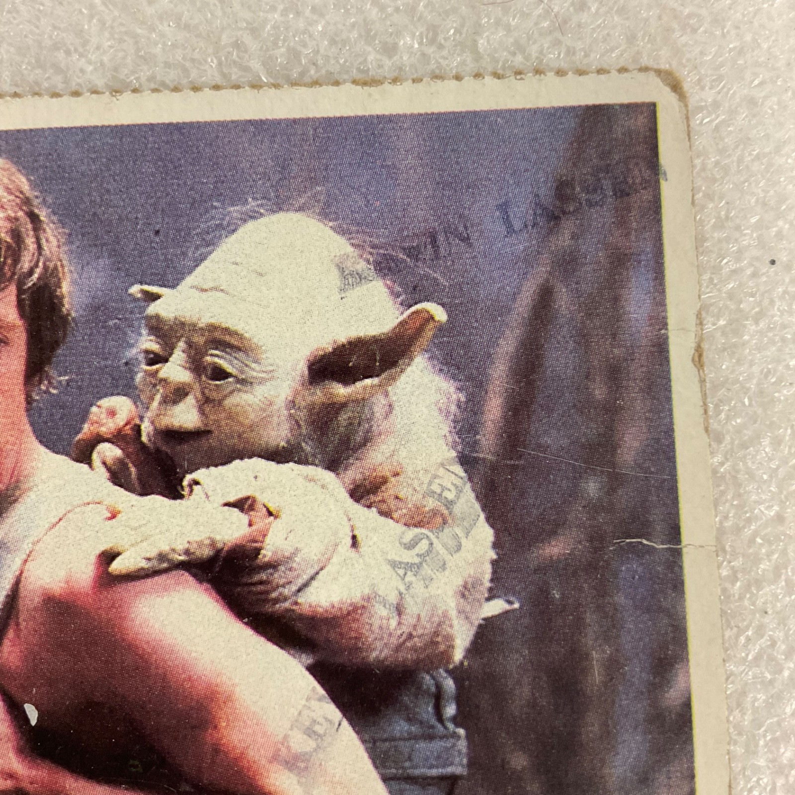 Star Wars 1980 Empire Strikes Back Luke Instructed By Yoda Card - Image 3