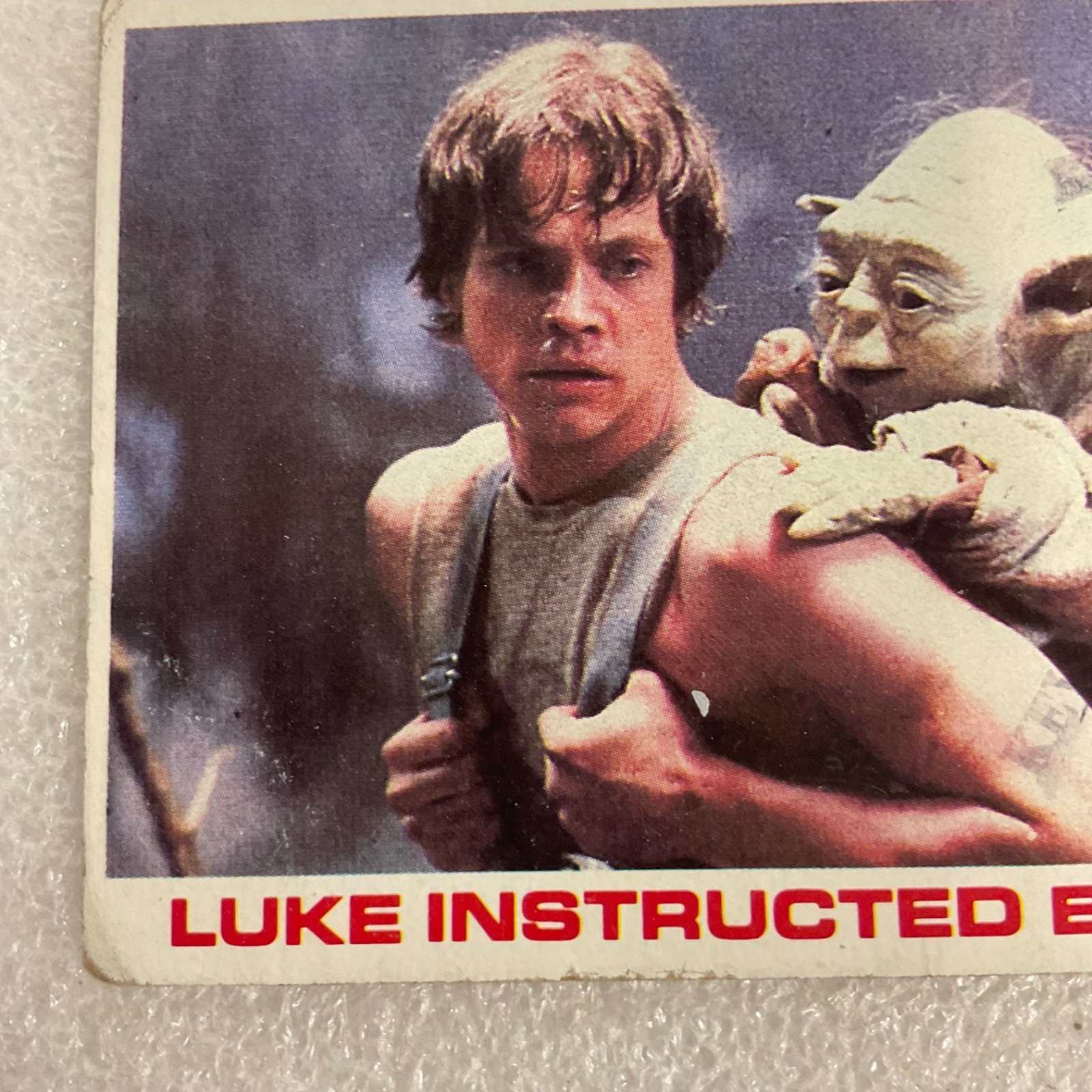 Star Wars 1980 Empire Strikes Back Luke Instructed By Yoda Card - Image 5
