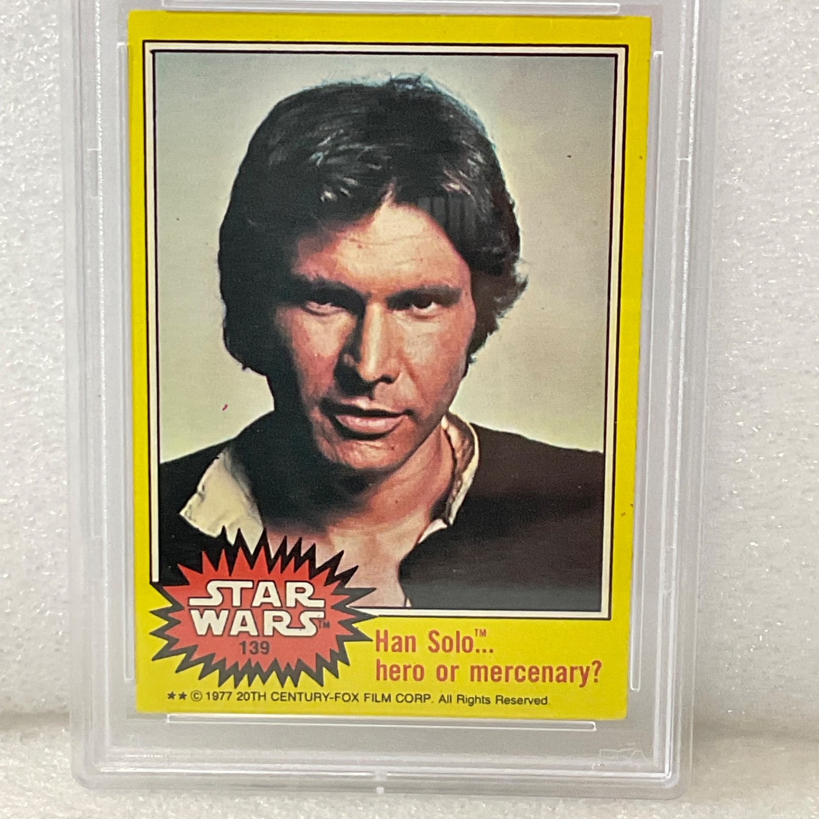 1977 Star Wars Han Solo Hero Or Mercenary #139 PSA 7 CERT#151033777 - Image 4