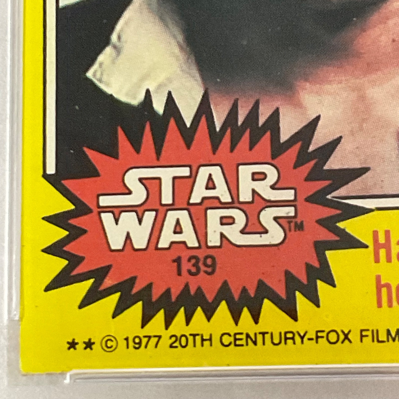 1977 Star Wars Han Solo Hero Or Mercenary #139 PSA 7 CERT#151033777 - Image 11