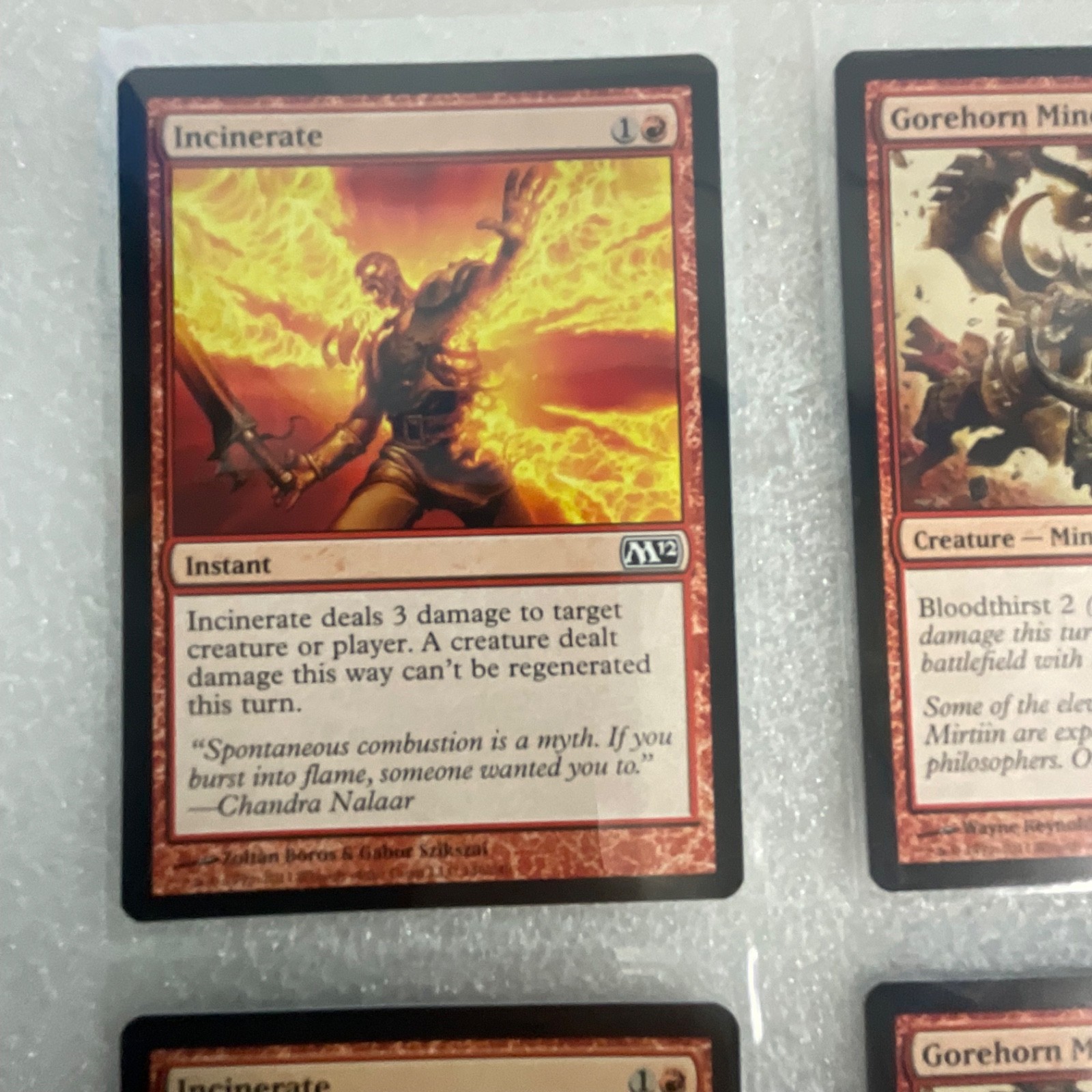 MTG 20 Card Red Lot M12 Goblin Grenade Incinerate Magic 2012 - Image 3