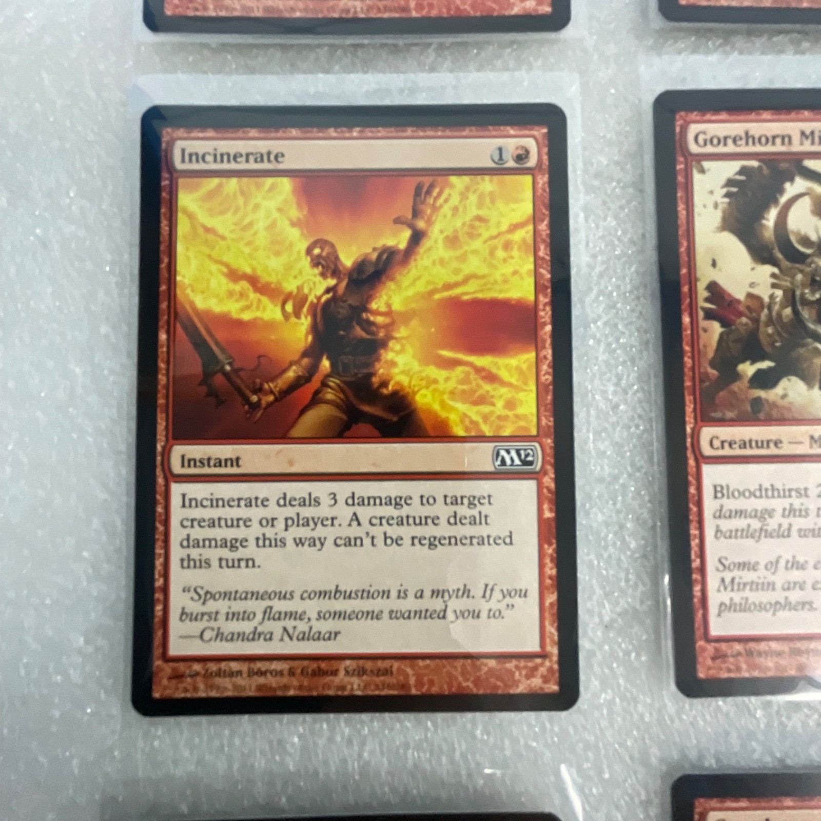 MTG 20 Card Red Lot M12 Goblin Grenade Incinerate Magic 2012 - Image 4