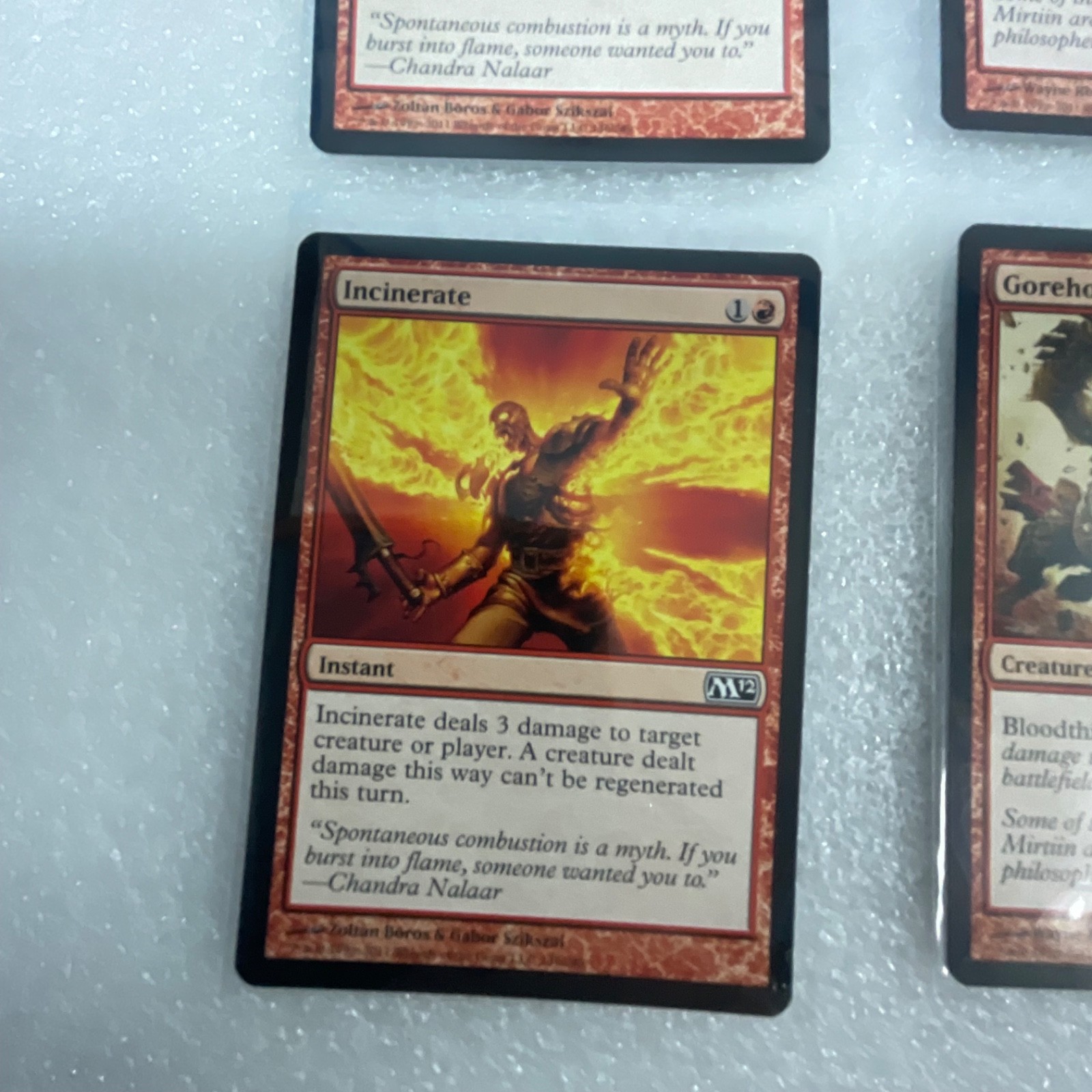 MTG 20 Card Red Lot M12 Goblin Grenade Incinerate Magic 2012 - Image 6