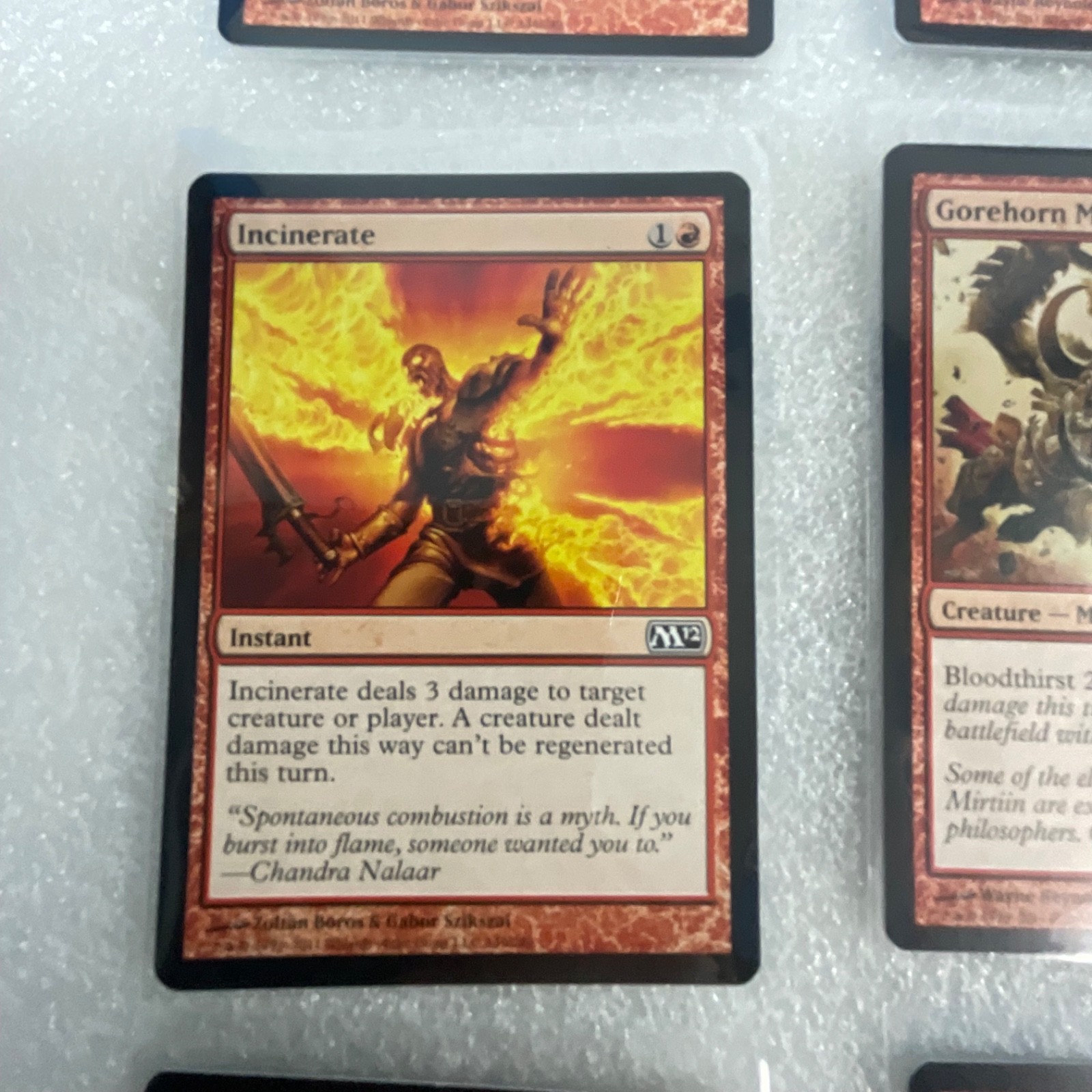 MTG 20 Card Red Lot M12 Goblin Grenade Incinerate Magic 2012 - Image 5