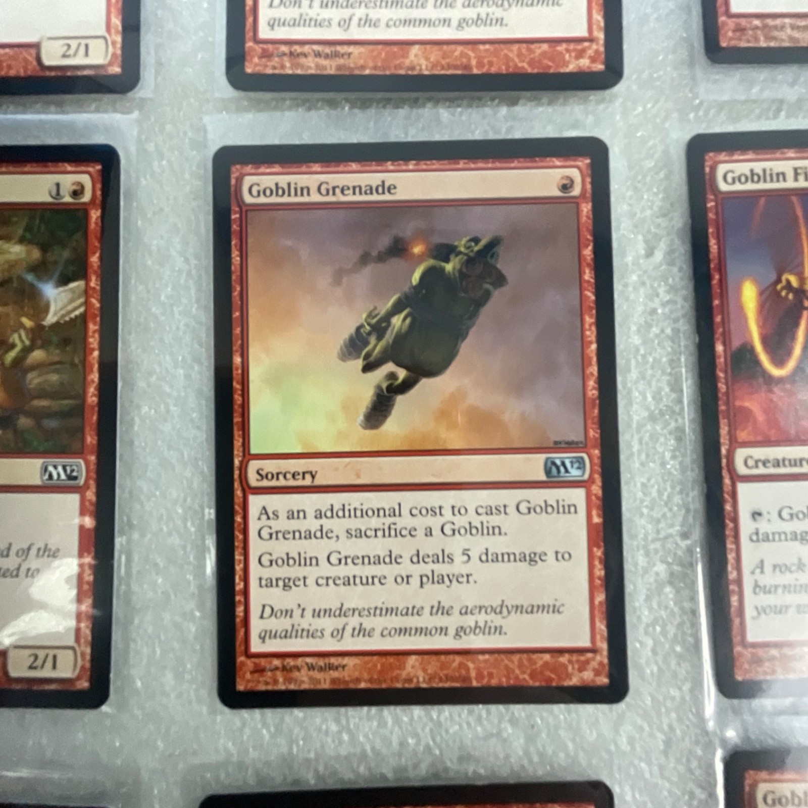 MTG 20 Card Red Lot M12 Goblin Grenade Incinerate Magic 2012 - Image 16