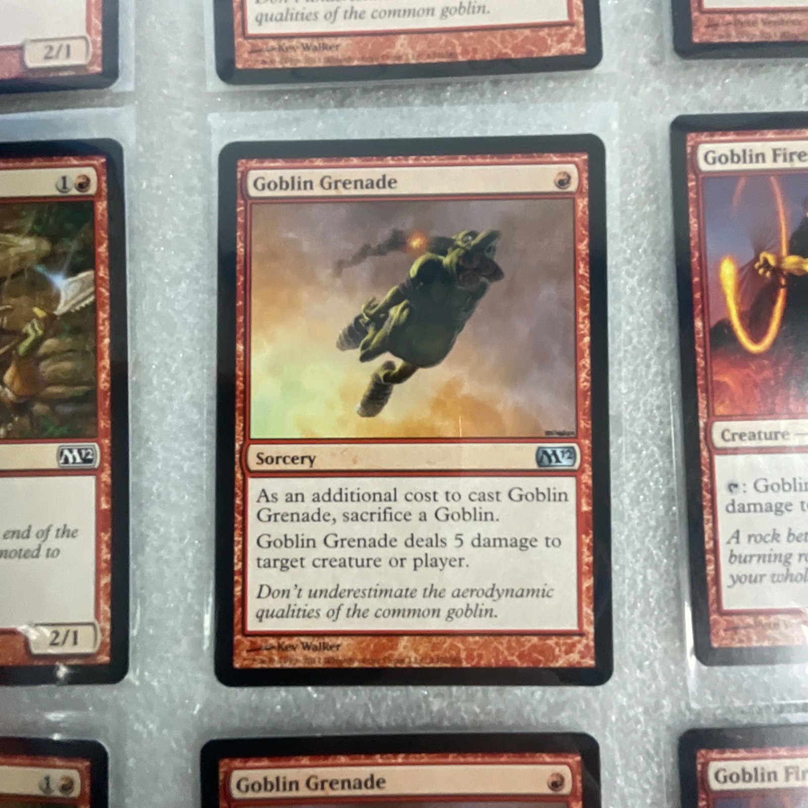 MTG 20 Card Red Lot M12 Goblin Grenade Incinerate Magic 2012 - Image 17