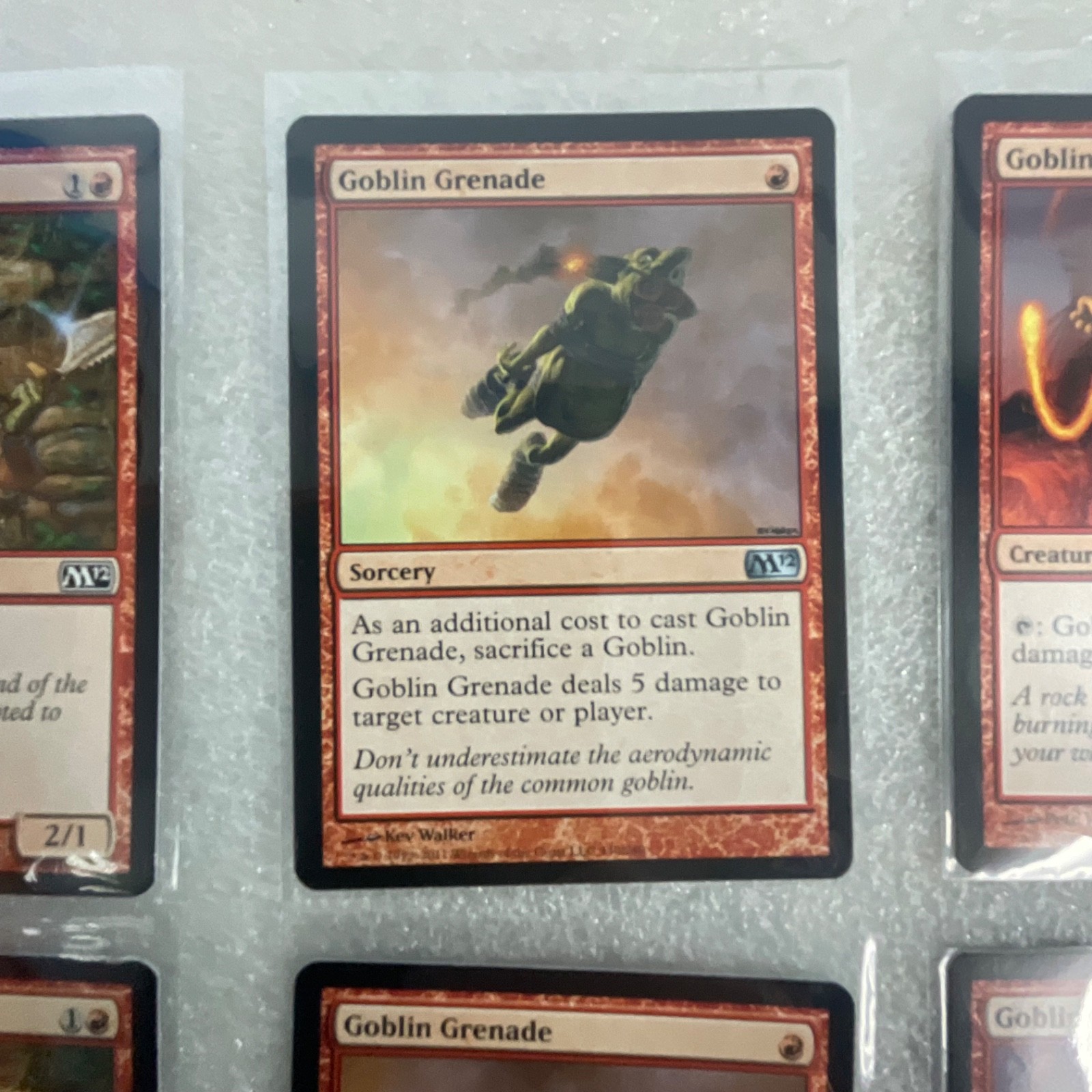 MTG 20 Card Red Lot M12 Goblin Grenade Incinerate Magic 2012 - Image 18