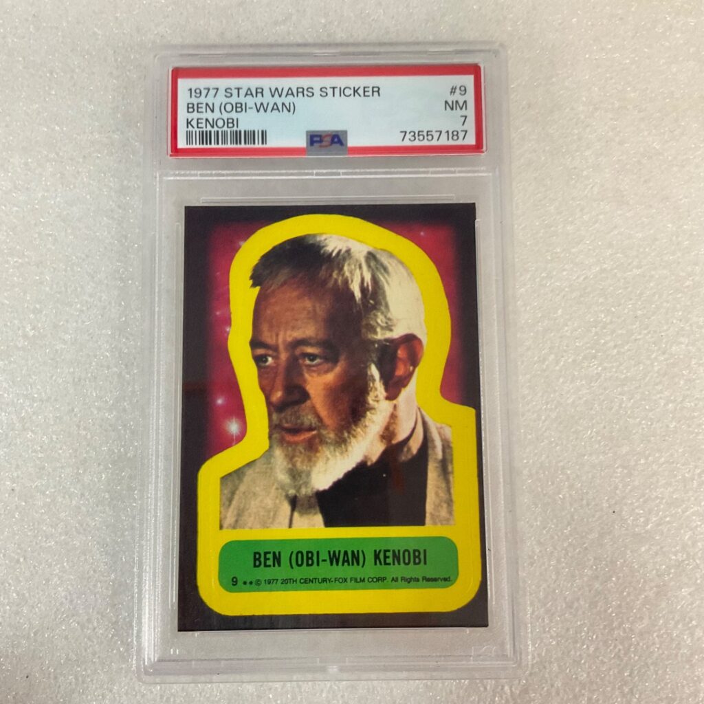 1977 Star Wars Ben Obi-Wan Kenobi Sticker #9 PSA 7 CERT#73557187 - Image 1