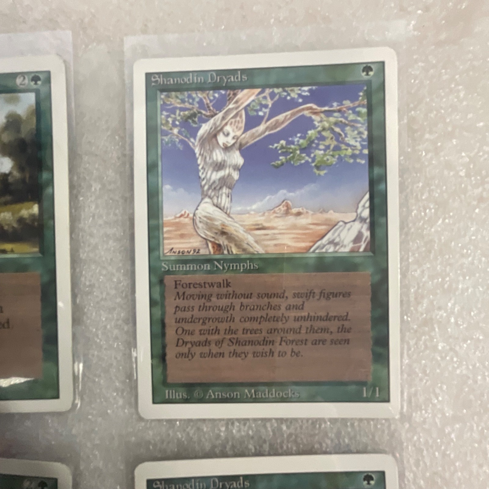 MTG 20 Card Green Lot Revised 3ED Llanowar Elves War Mammoth - Image 11
