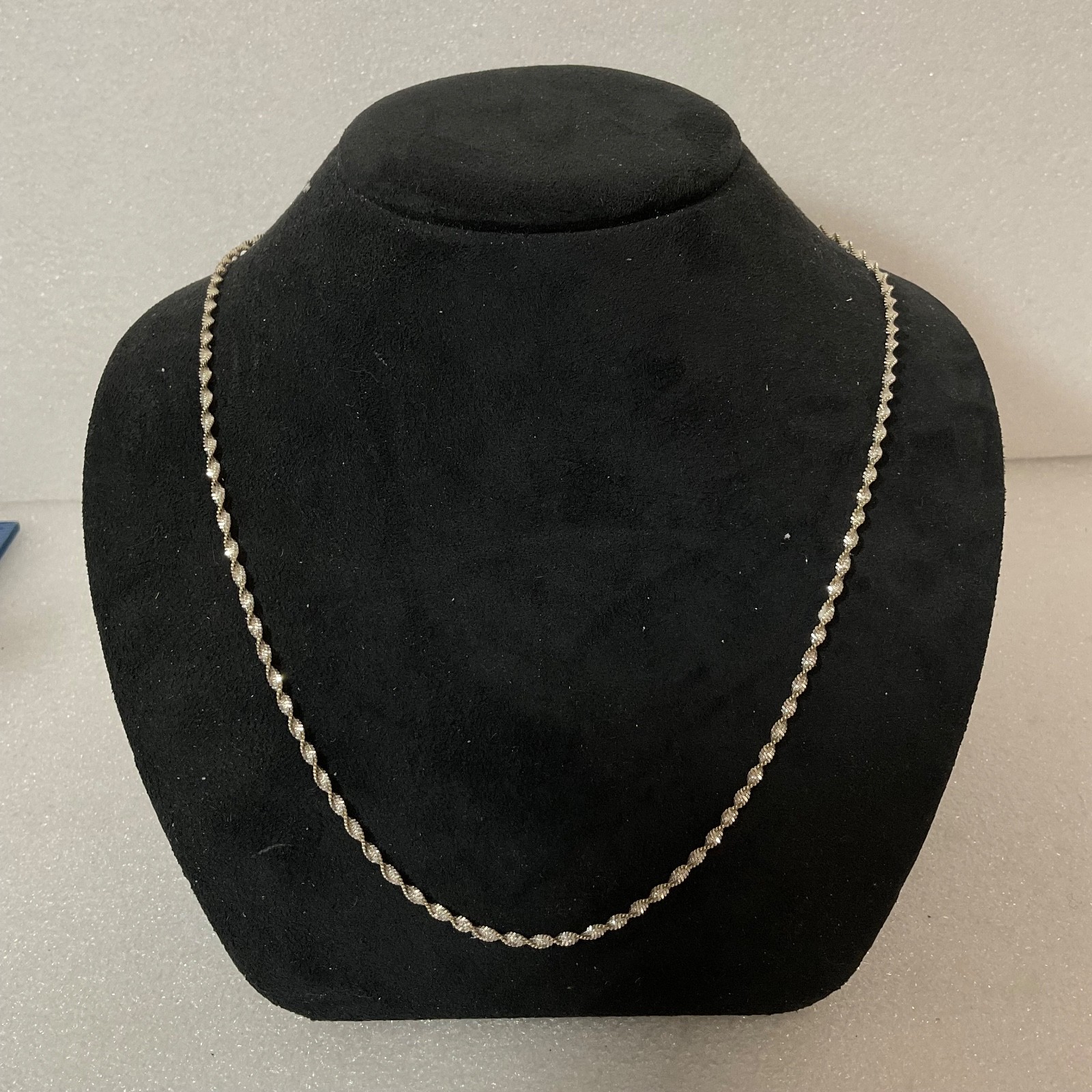 18in Italy FAS 925 Sterling Silver Diamond Cut Rope Chain Necklace 5.08g - Image 1