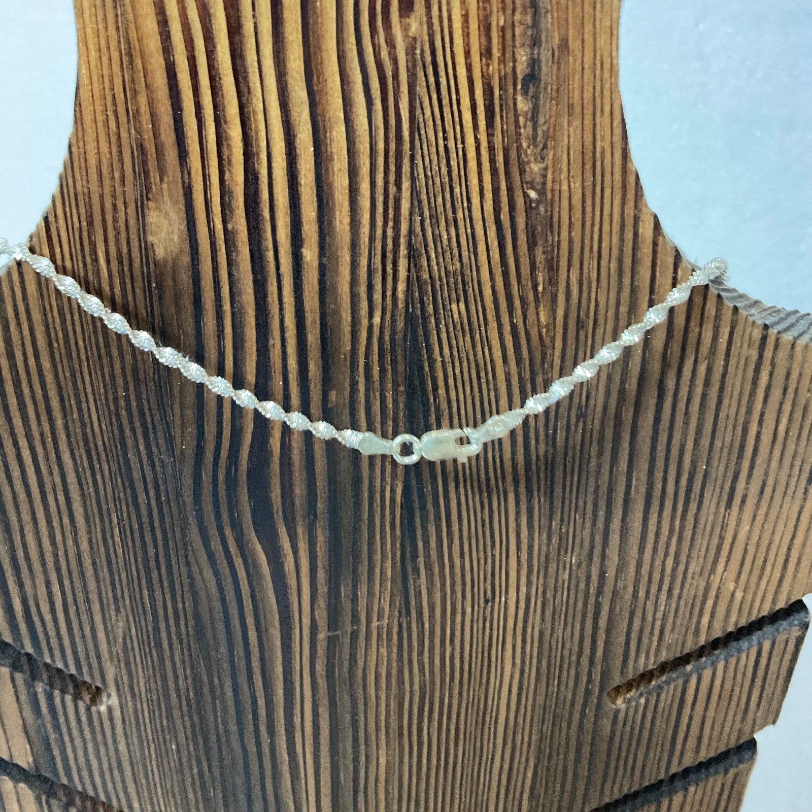 18in Italy FAS 925 Sterling Silver Diamond Cut Rope Chain Necklace 5.08g - Image 3