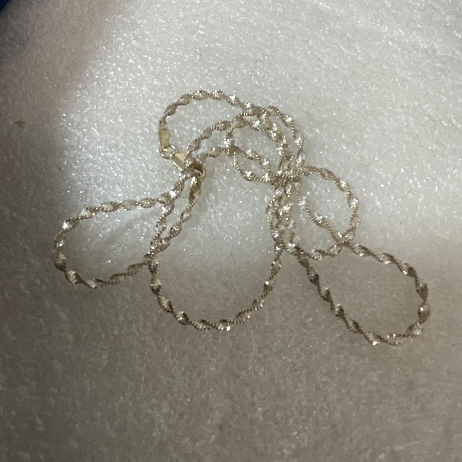18in Italy FAS 925 Sterling Silver Diamond Cut Rope Chain Necklace 5.08g - Image 10