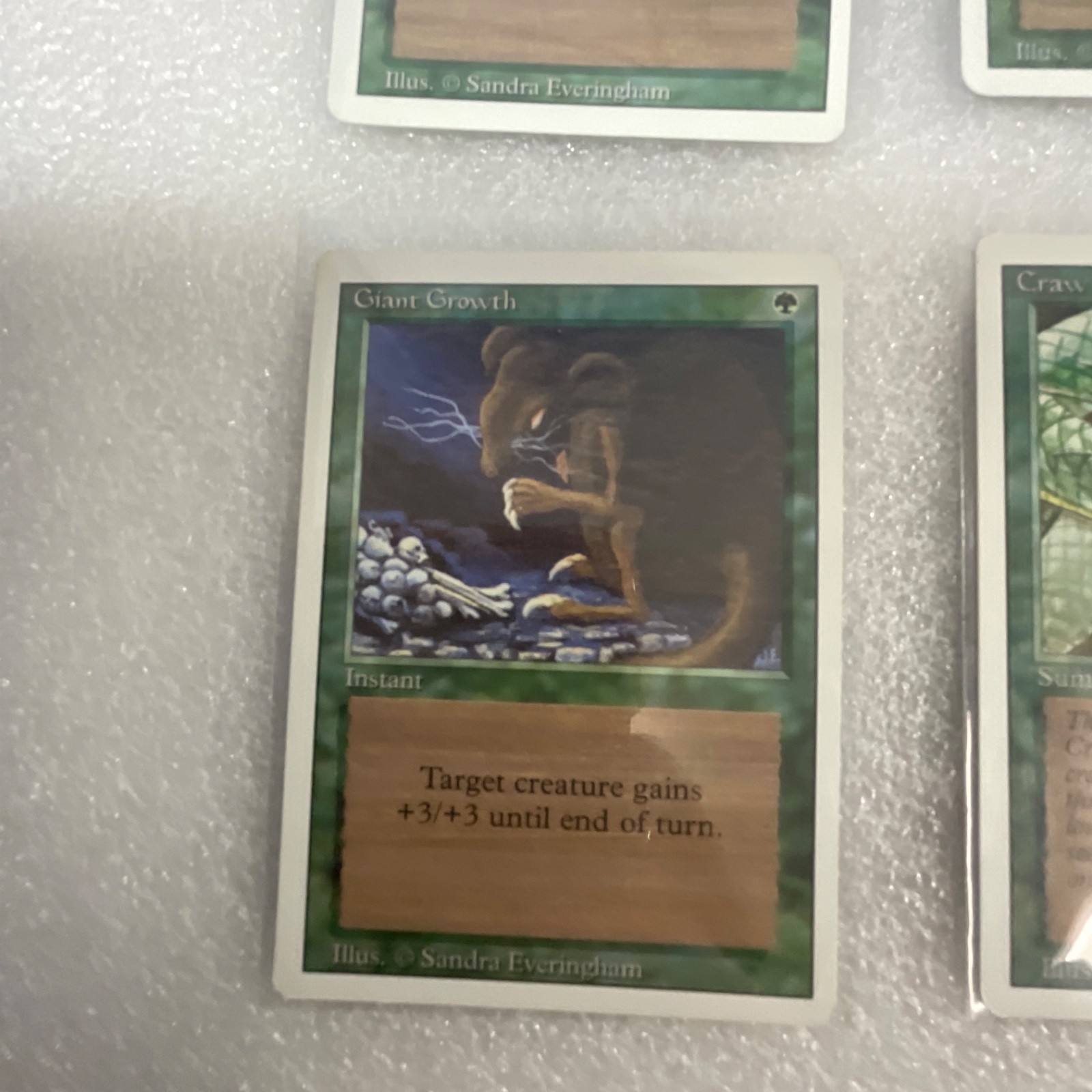 MTG 20 Card Green Lot Revised & M11 Giant Growth Craw Wurm Mixed - Image 6