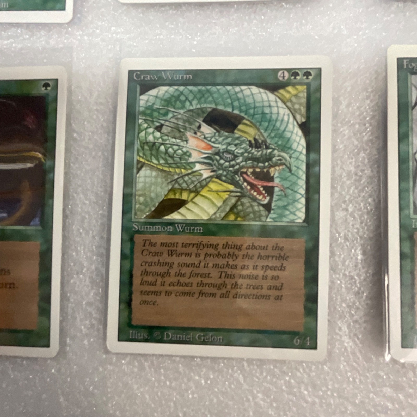 MTG 20 Card Green Lot Revised & M11 Giant Growth Craw Wurm Mixed - Image 7