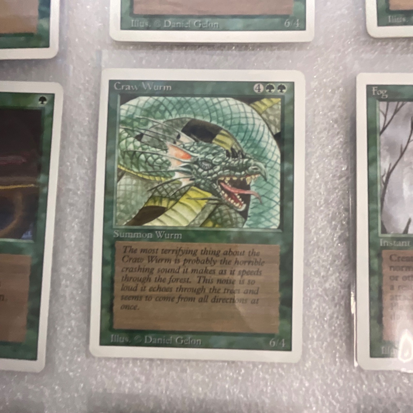 MTG 20 Card Green Lot Revised & M11 Giant Growth Craw Wurm Mixed - Image 8