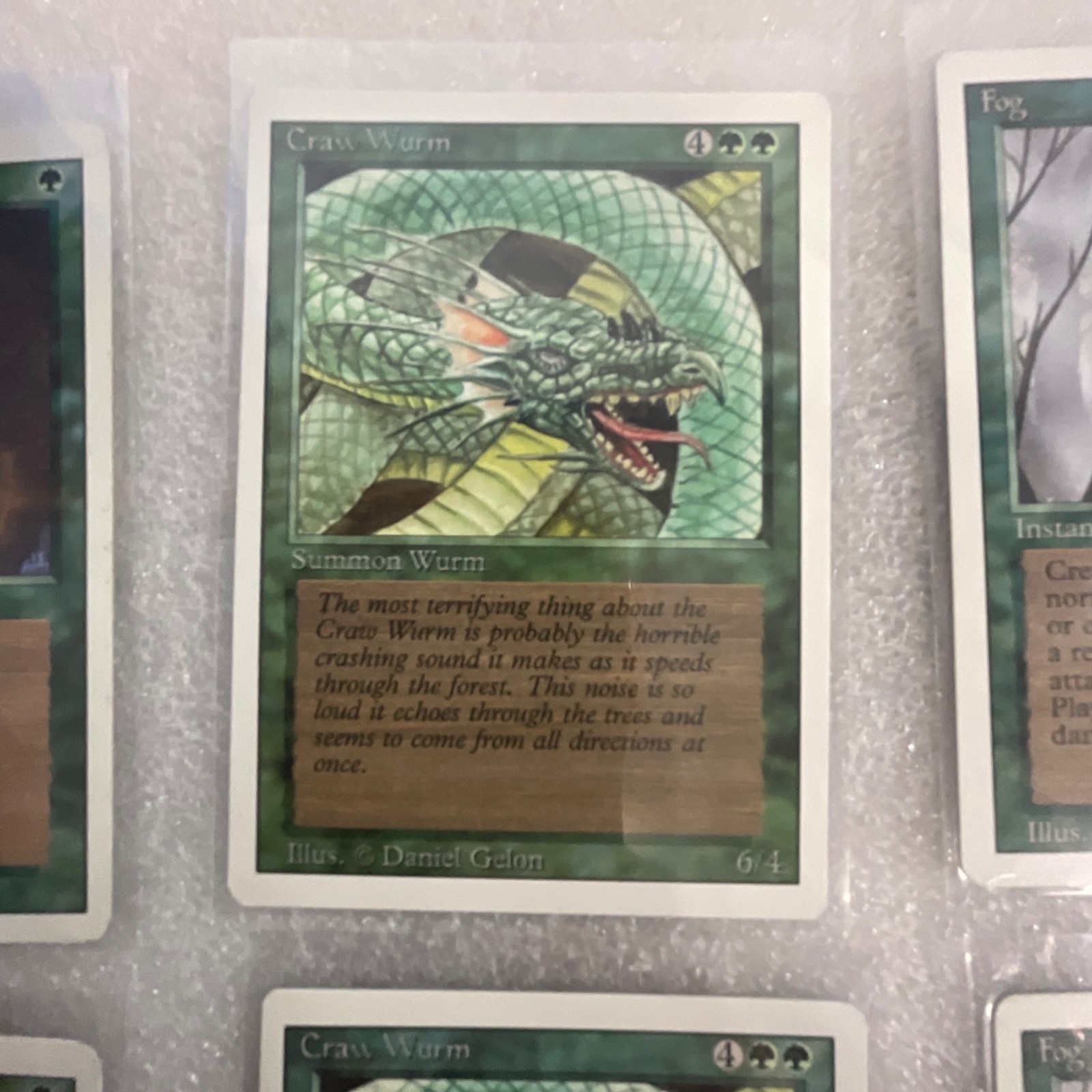 MTG 20 Card Green Lot Revised & M11 Giant Growth Craw Wurm Mixed - Image 10