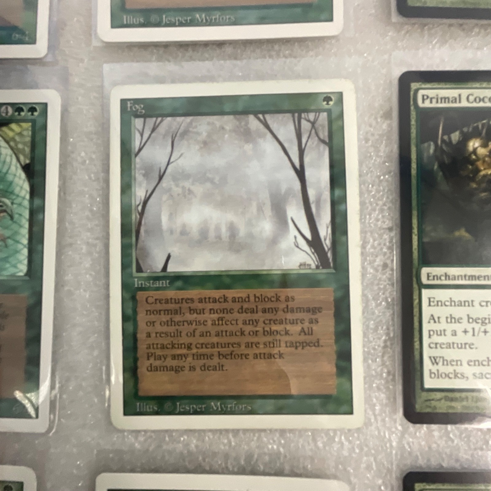 MTG 20 Card Green Lot Revised & M11 Giant Growth Craw Wurm Mixed - Image 12