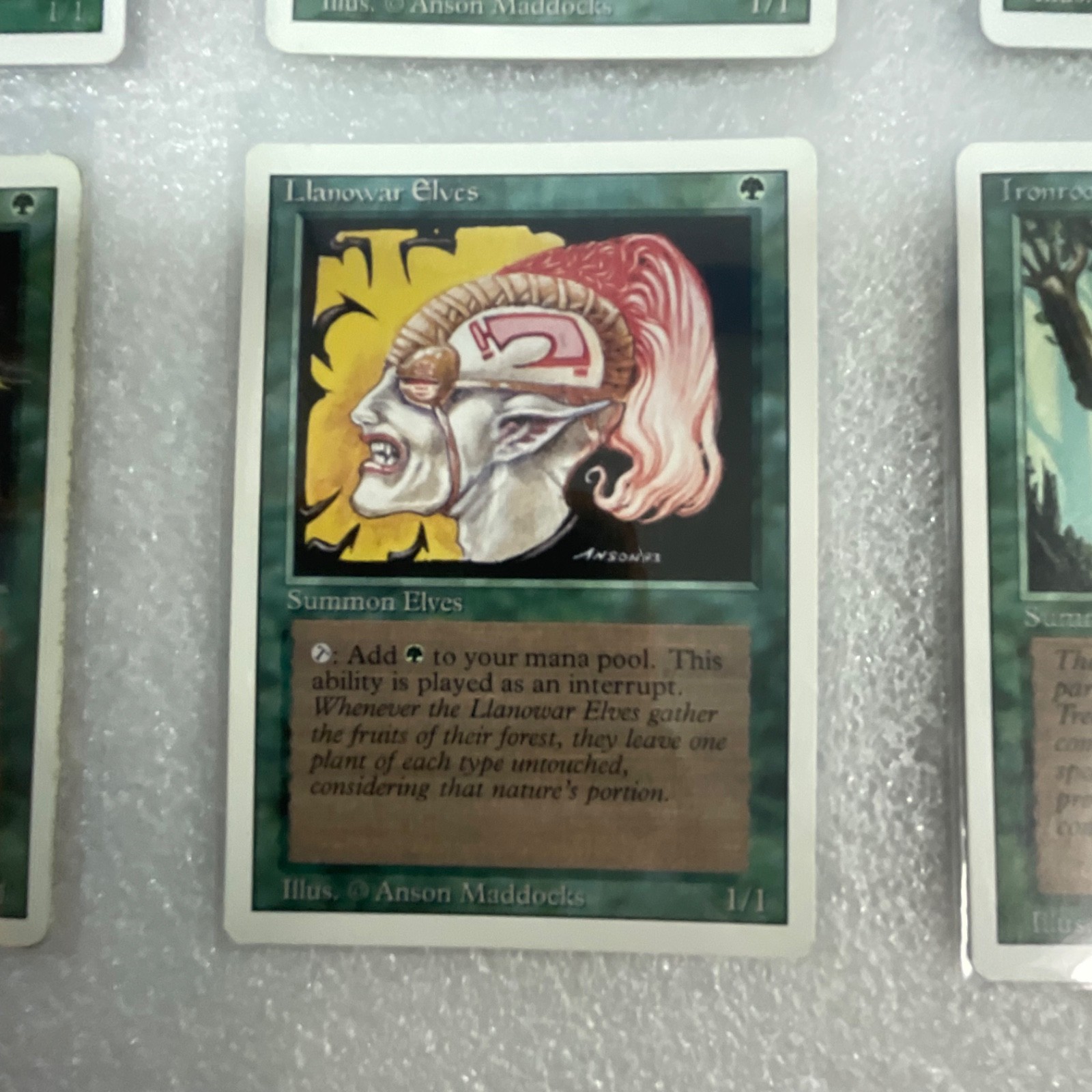 MTG 20 Card Green Lot Revised 3ED Grizzly Bears Llanowar Elves - Image 7