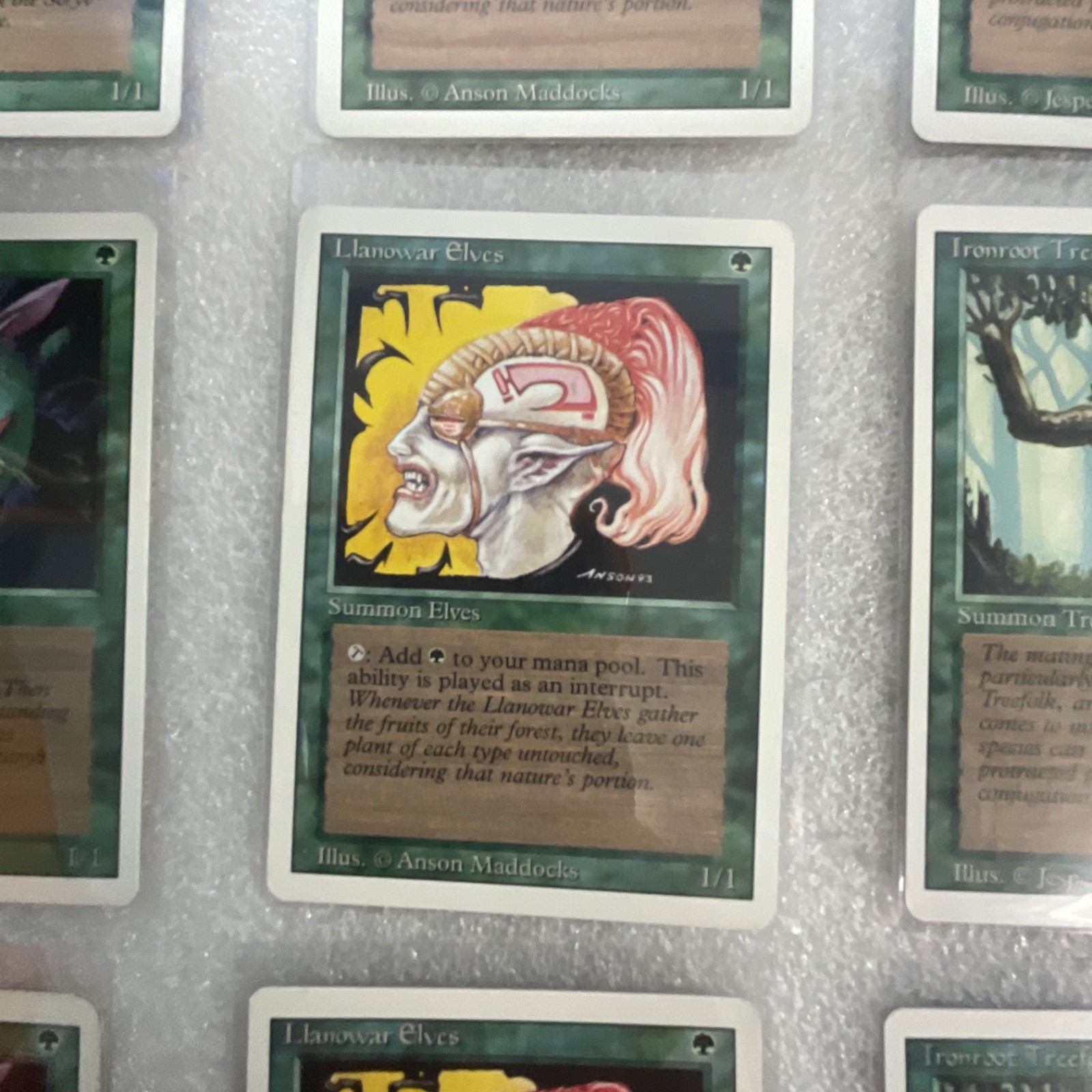 MTG 20 Card Green Lot Revised 3ED Grizzly Bears Llanowar Elves - Image 8