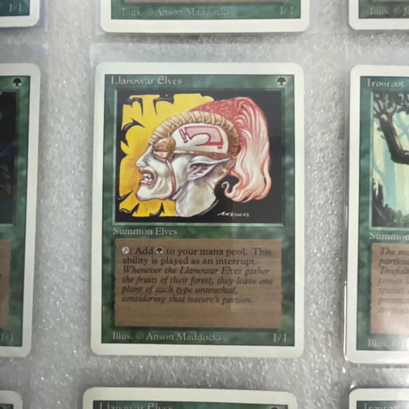 MTG 20 Card Green Lot Revised 3ED Grizzly Bears Llanowar Elves - Image 9