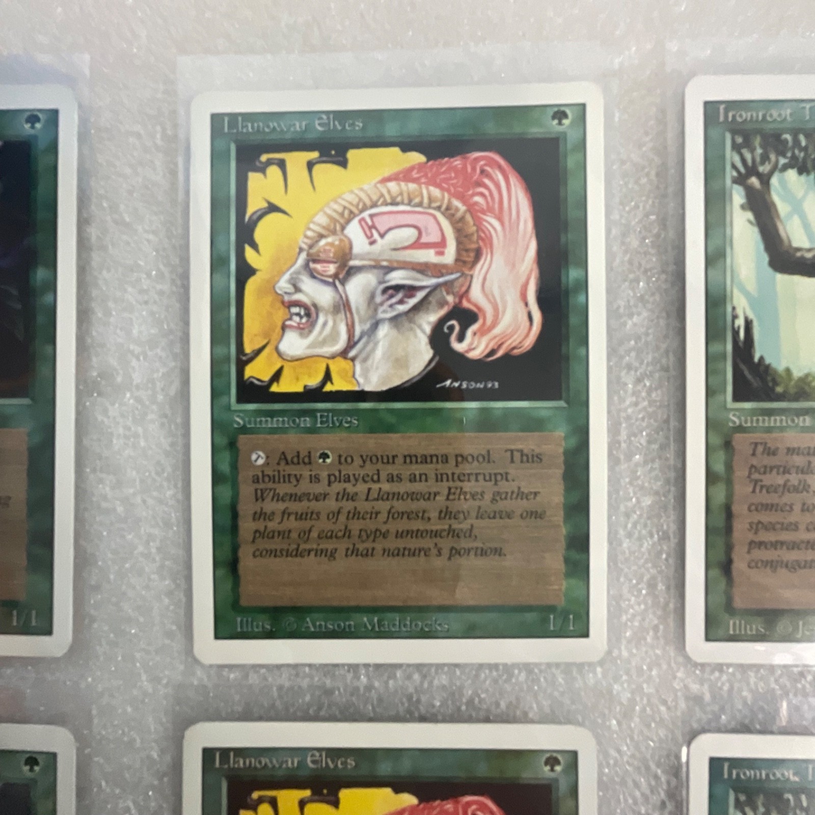 MTG 20 Card Green Lot Revised 3ED Grizzly Bears Llanowar Elves - Image 10