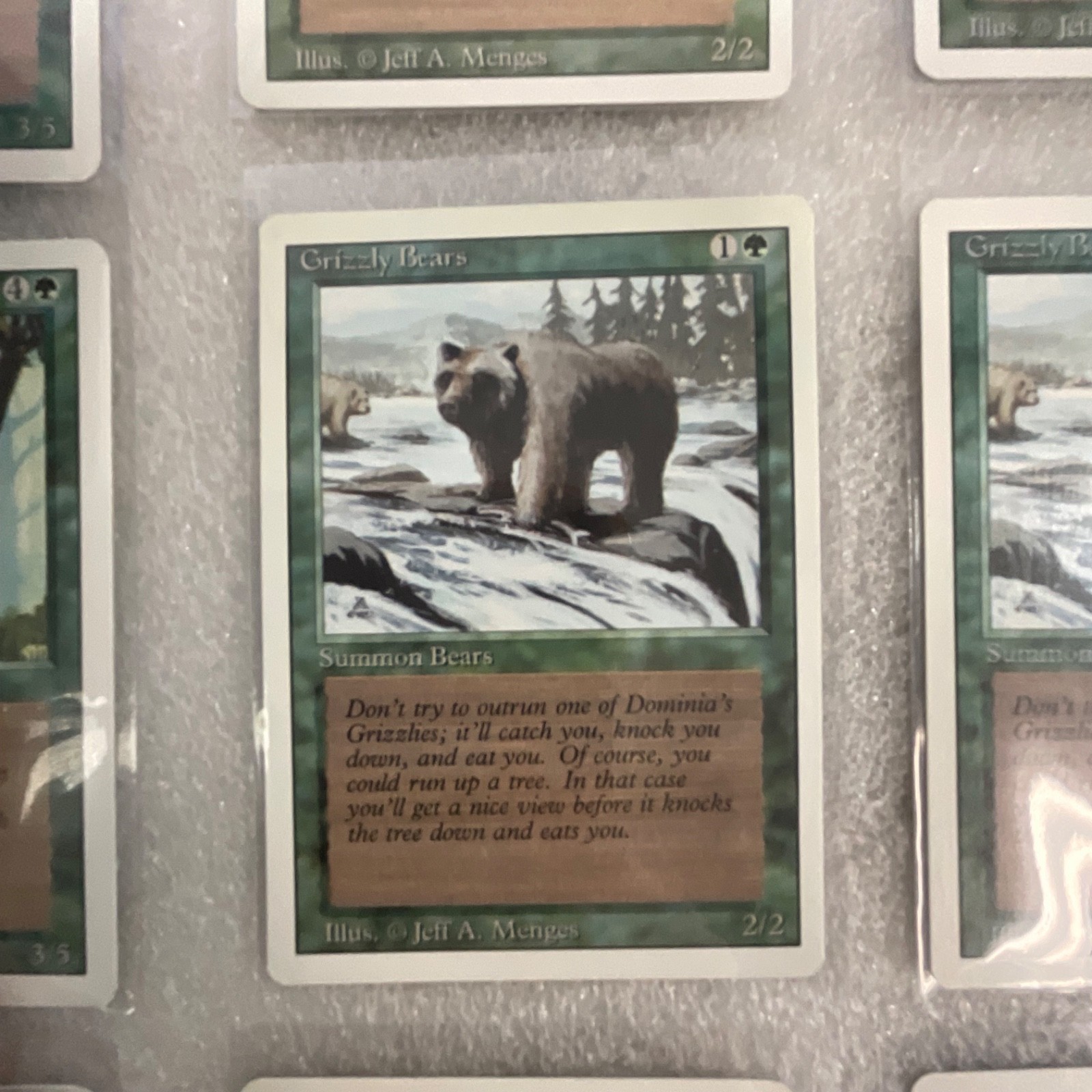 MTG 20 Card Green Lot Revised 3ED Grizzly Bears Llanowar Elves - Image 16